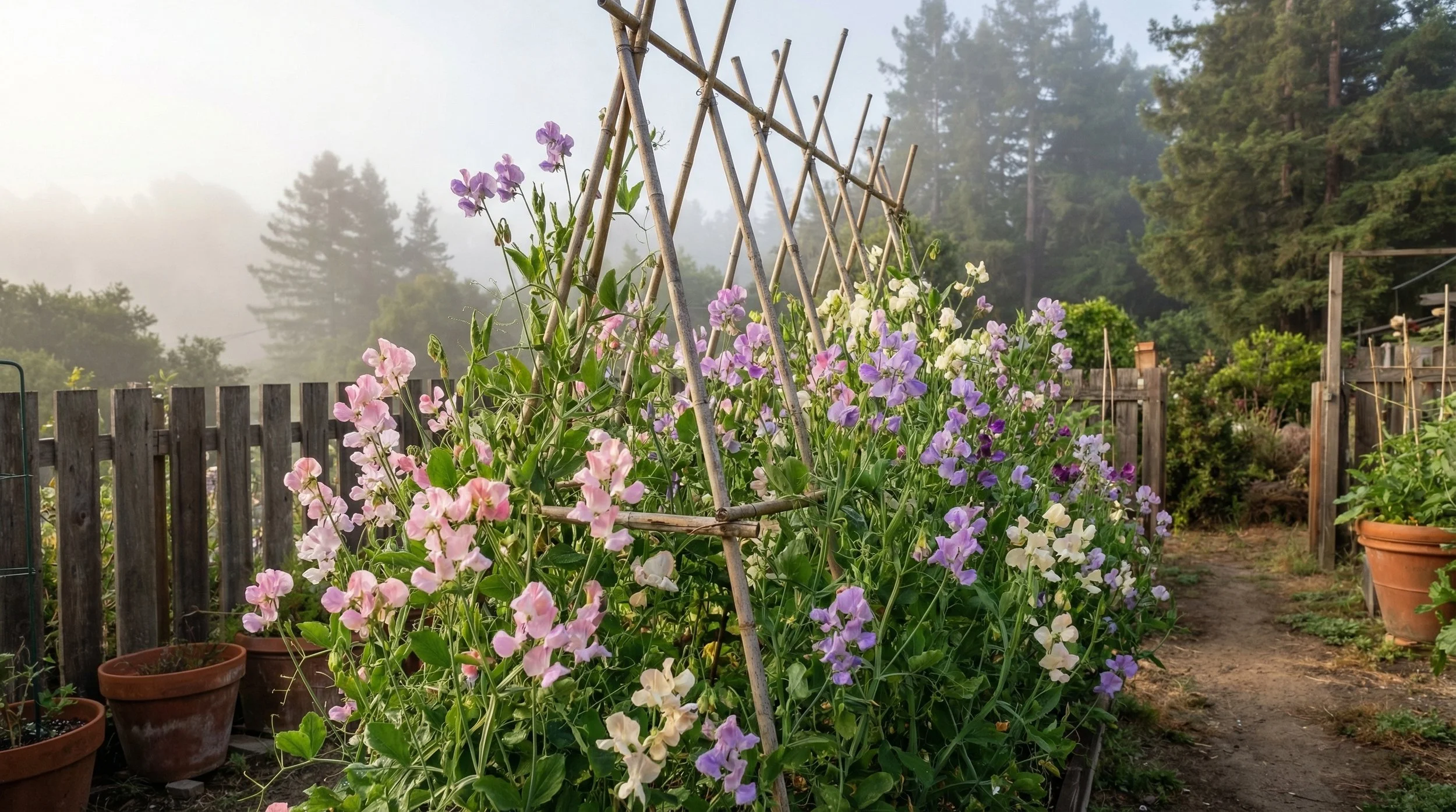 Growing Sweet Peas in Santa Cruz County: Fragrant Favorites for Cool Season Bouquets