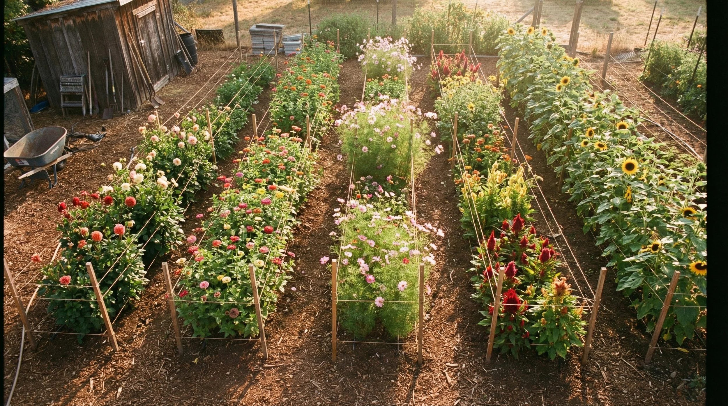 Cut Flower Garden Layout and Spacing