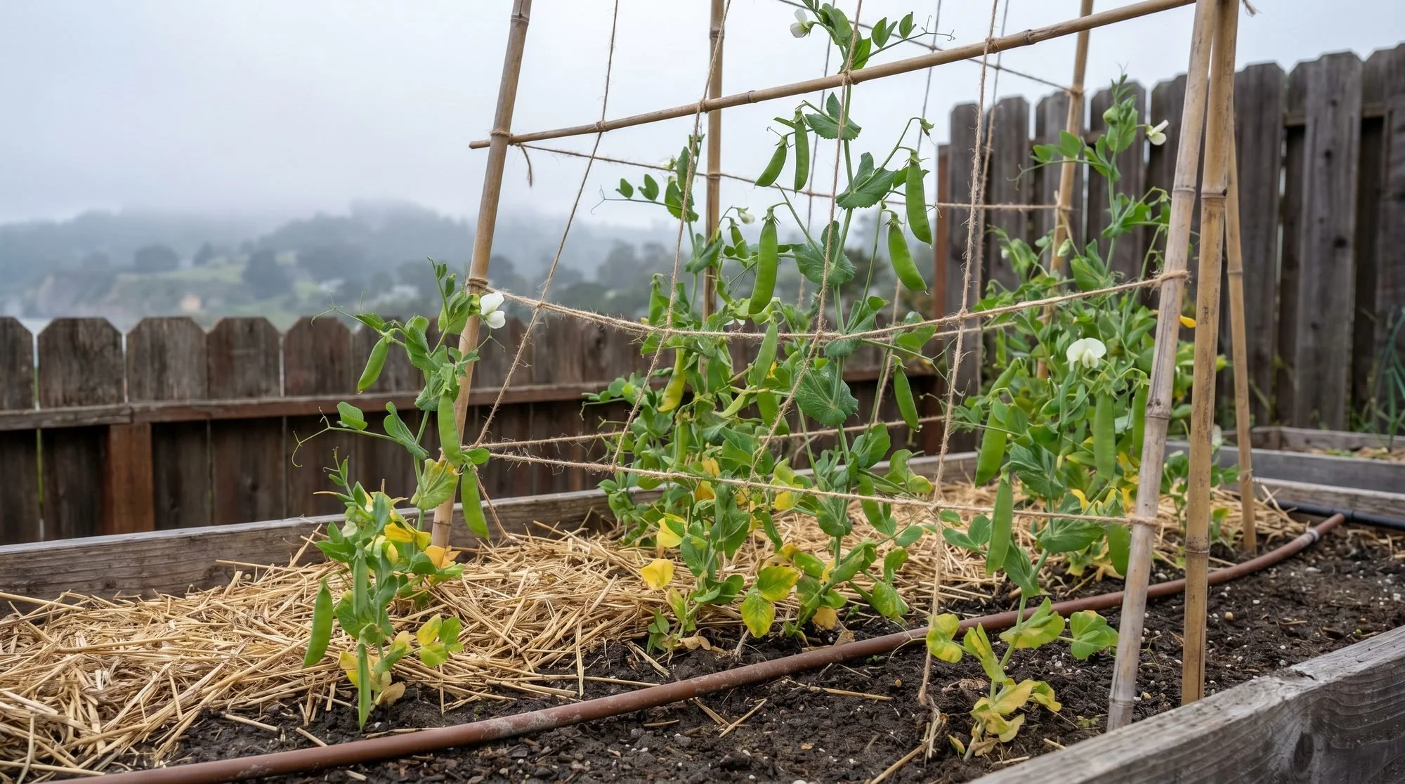 Growing Sugar Snap Peas in the Santa Cruz Coastal Fog Belt