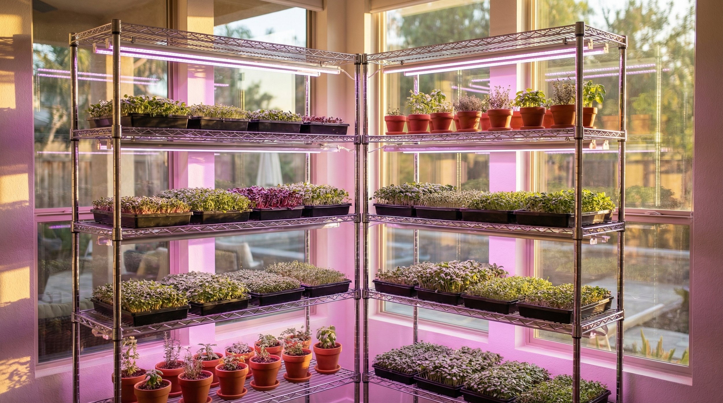 Year-Round Indoor Growing in California: Microgreens, Sprouts, and More