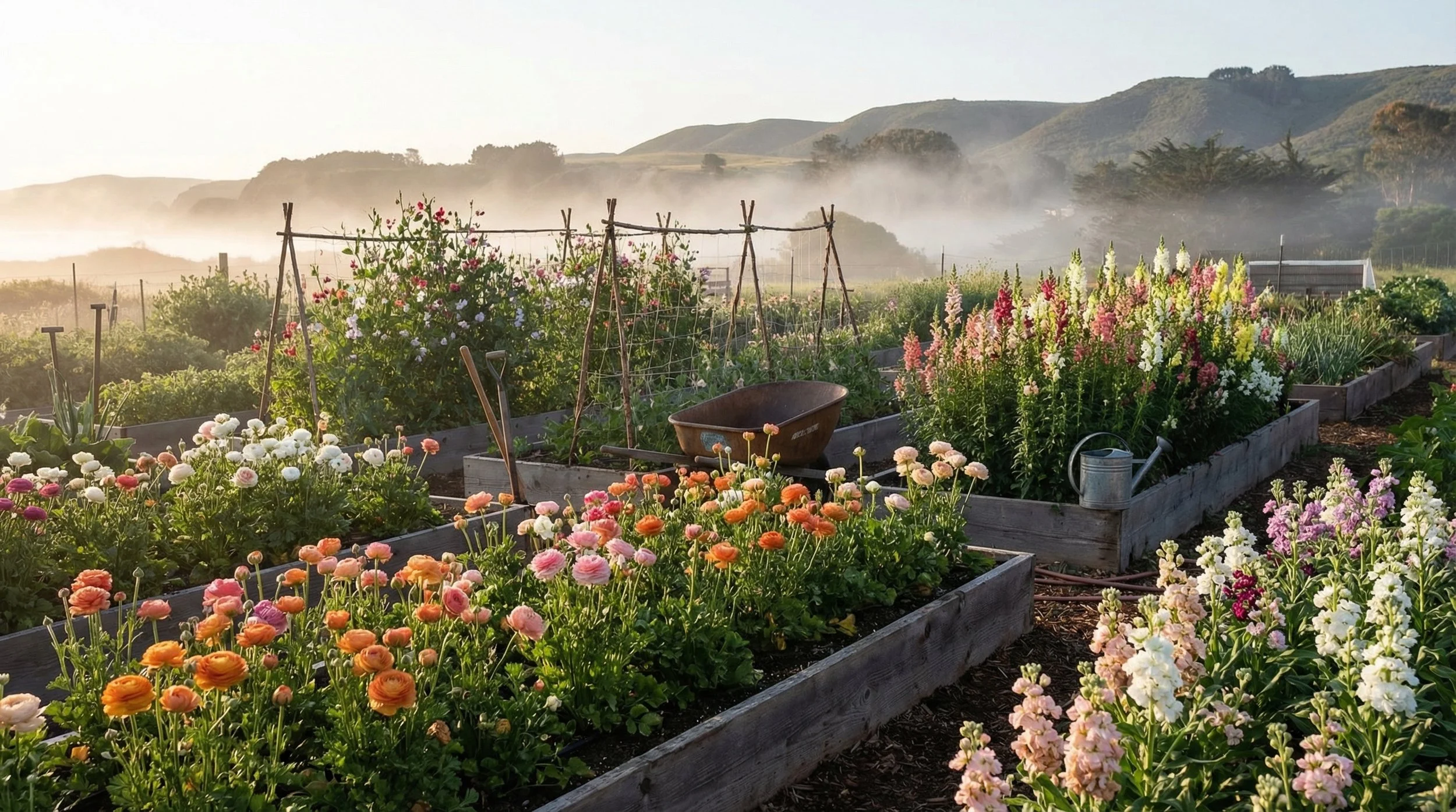 Cool-Season Cut Flowers for Santa Cruz County