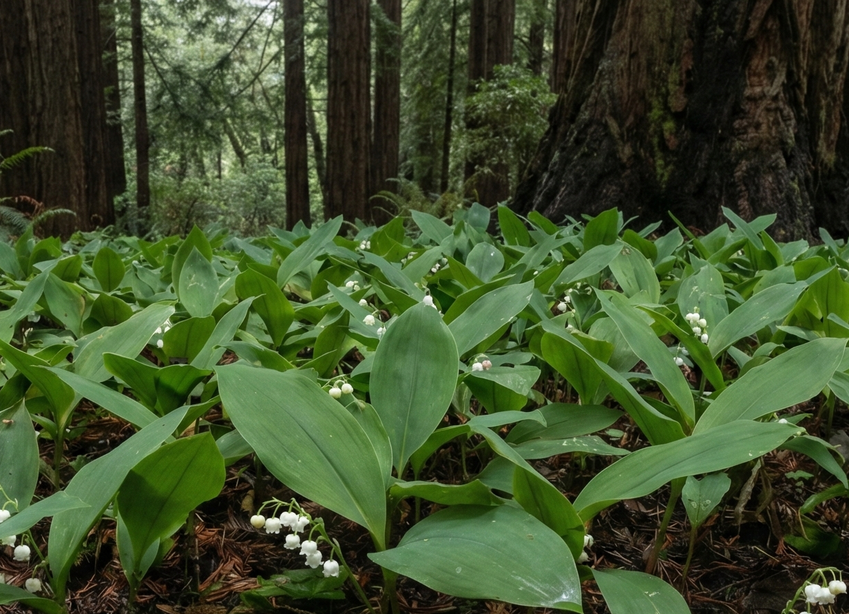 Lily of the valley in boulder creek