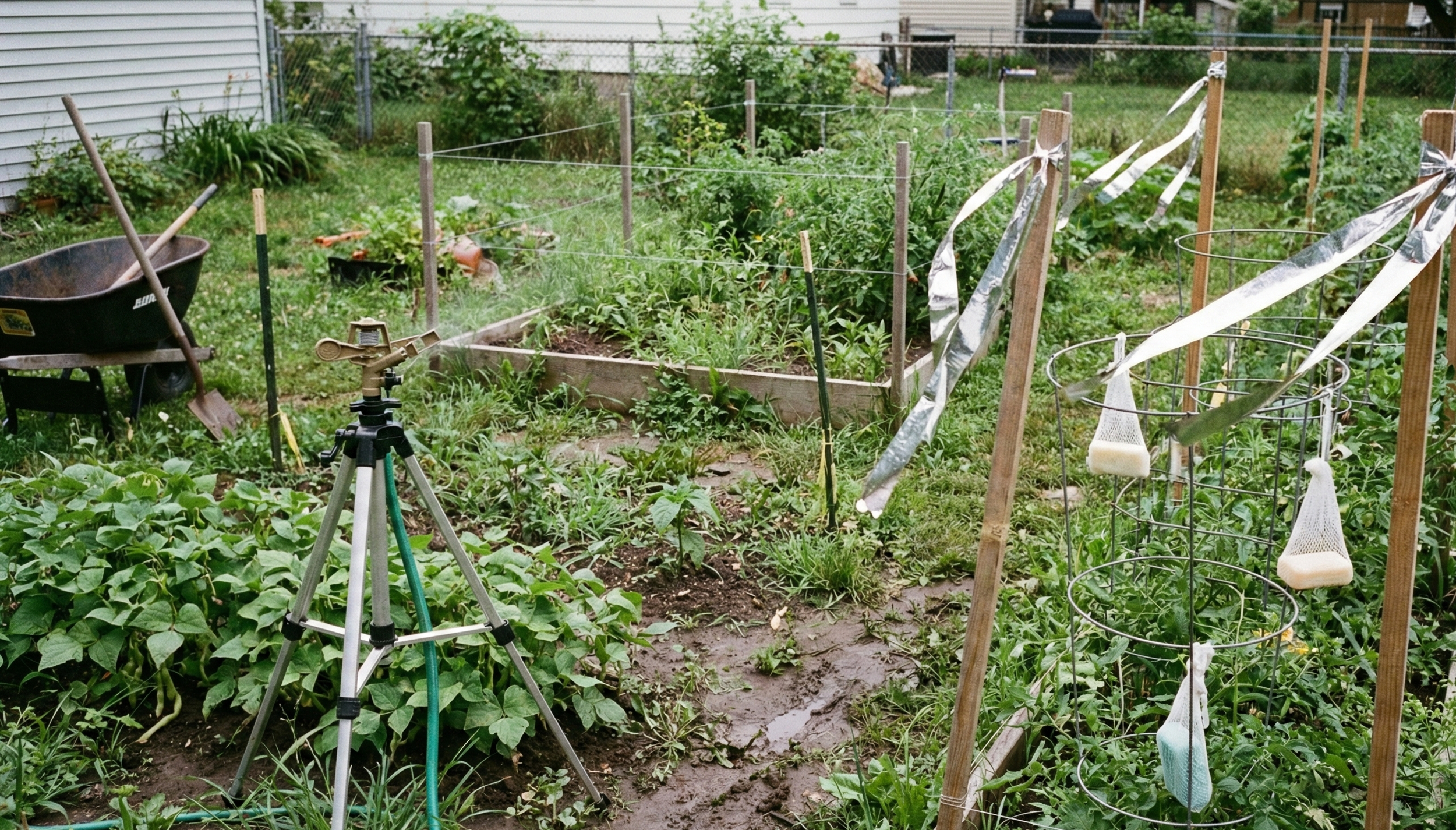 Deer deterrents in Scotts Valley garden