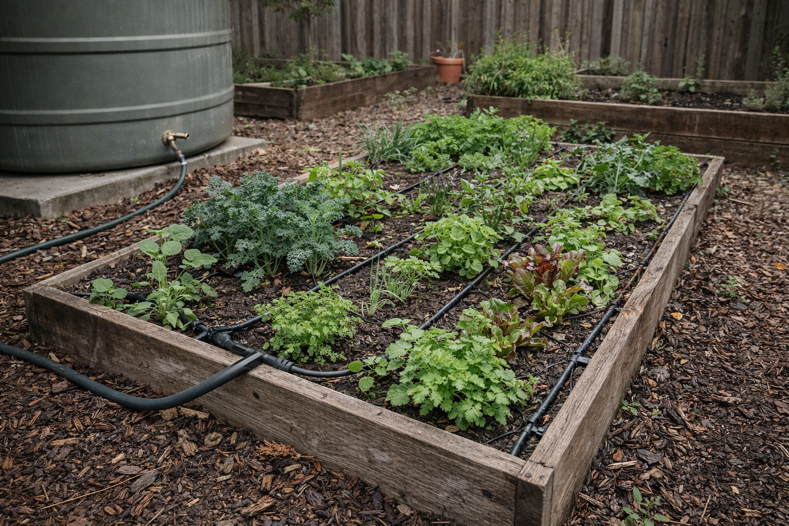 Rainwater garden Boulder Creek
