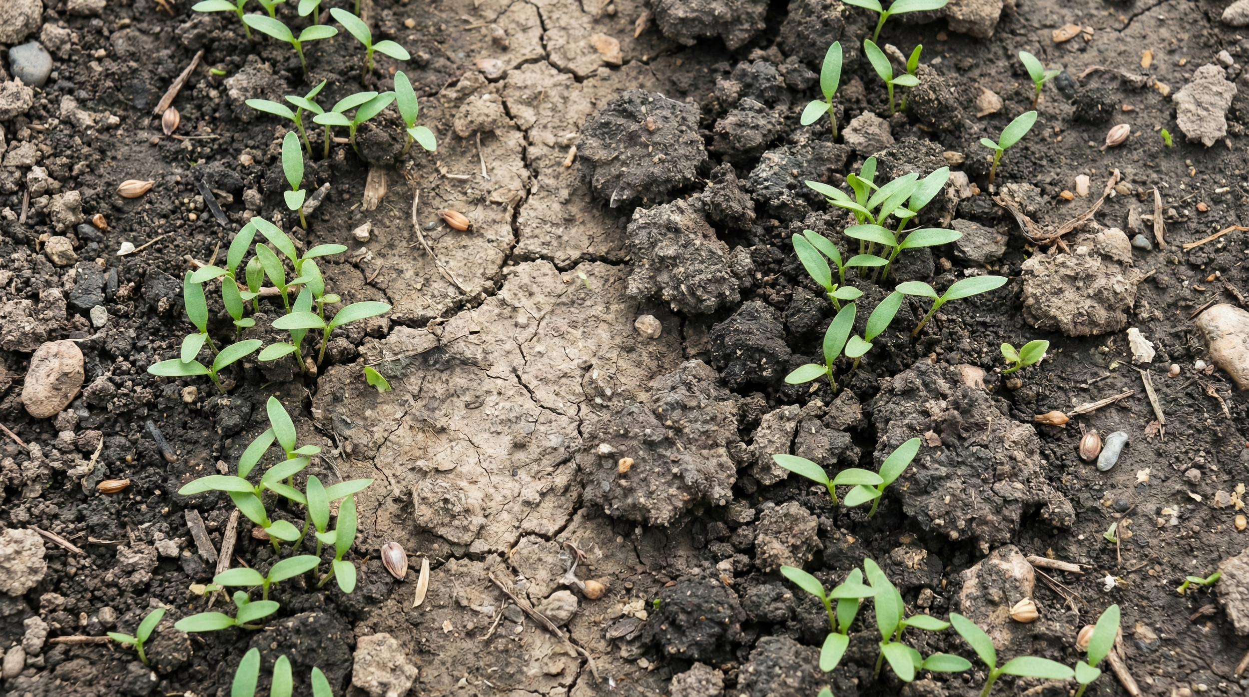 Seedlings in Ben Lomond garden