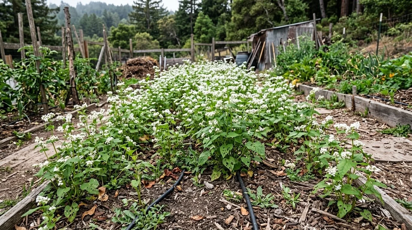 Summer Cover Crops for California Gardens: Buckwheat, Cowpeas & More