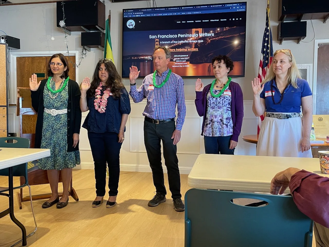 The swearing in of our newly elected board