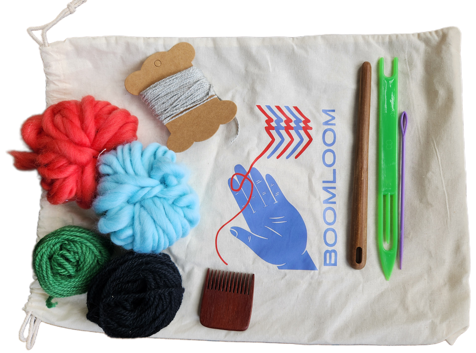 2. About the needles and yarn that come with your starter kit, and beginning to weave.