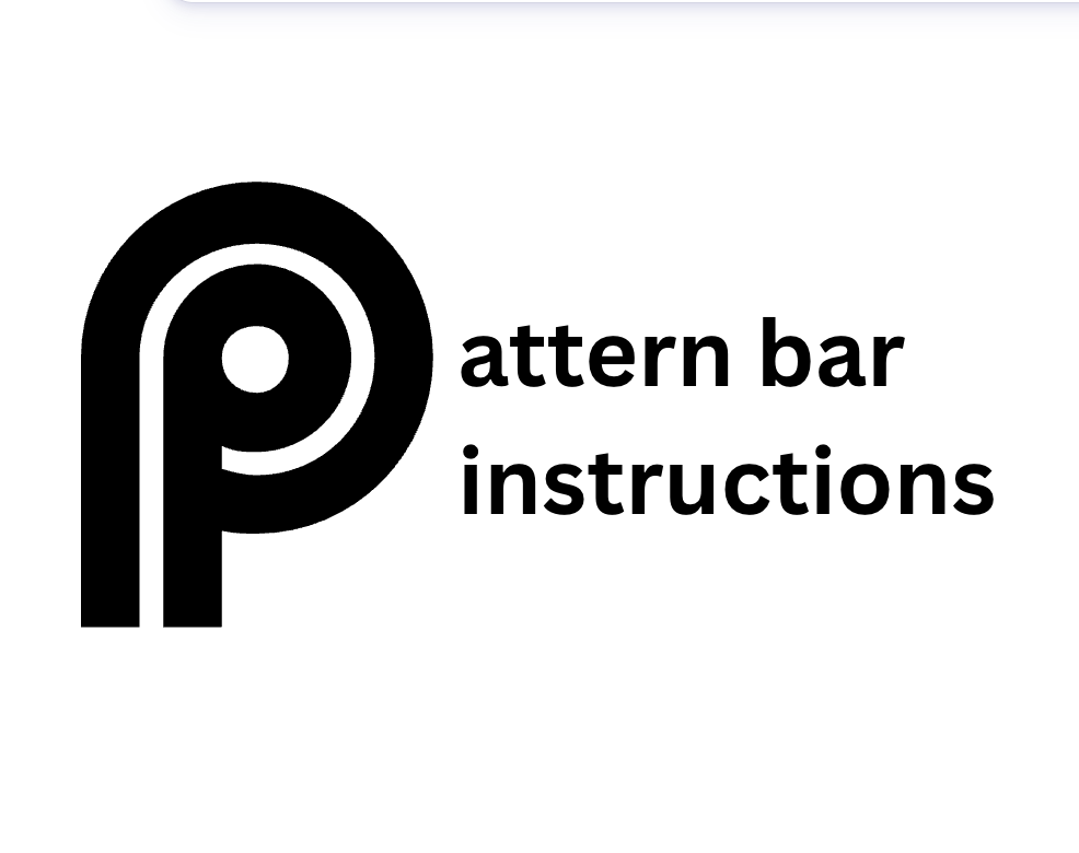 Printable instruction cards with illustrations for our pattern bars