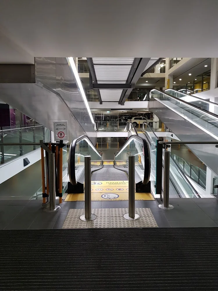 Sydney Airport P7 Carpark Escalator Bollard Installation — Vegagroup
