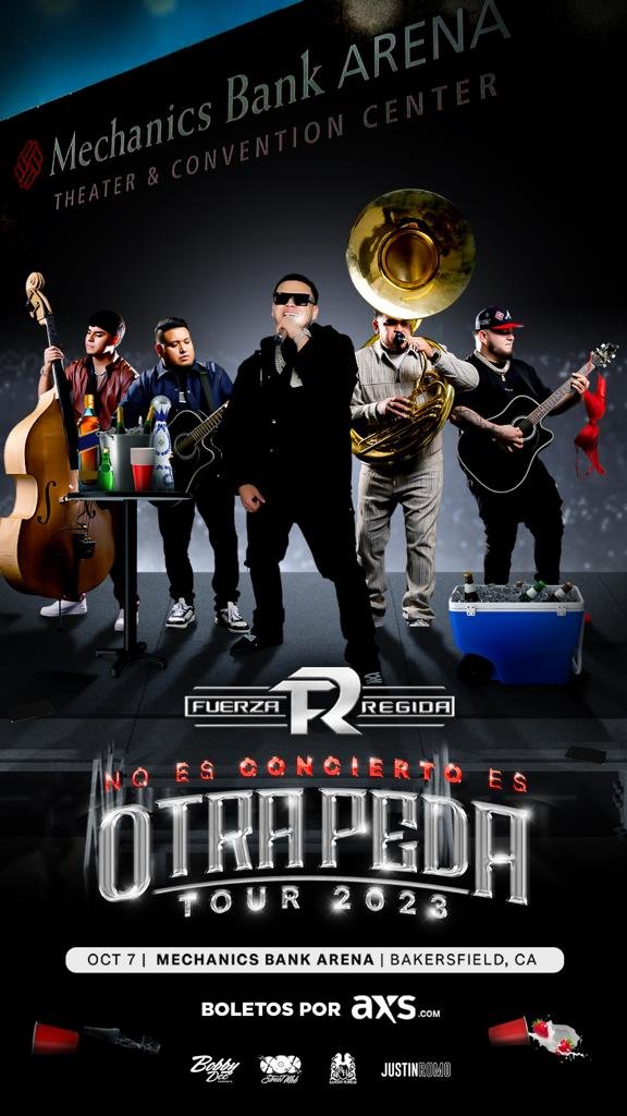 Fuerza Regida Otra Peda Tour 2023 — Bobby Dee Presents
