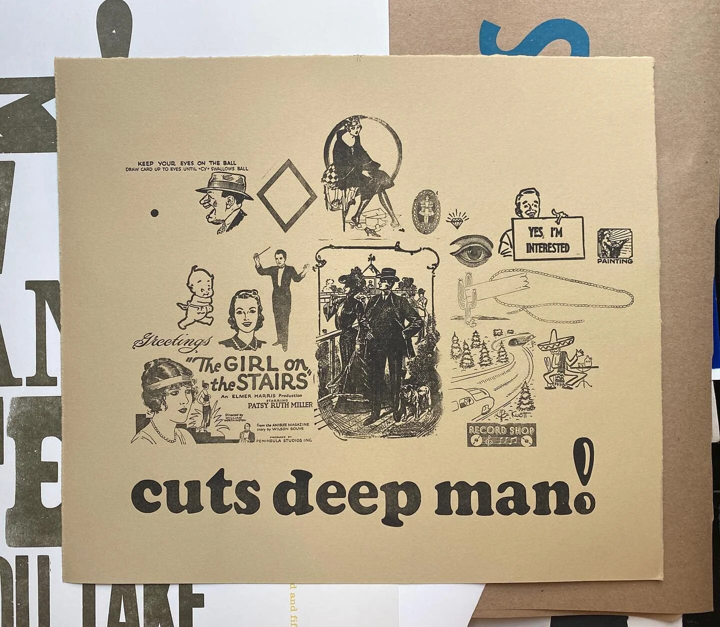 collaborative broadside today using a collage of vintage cuts!