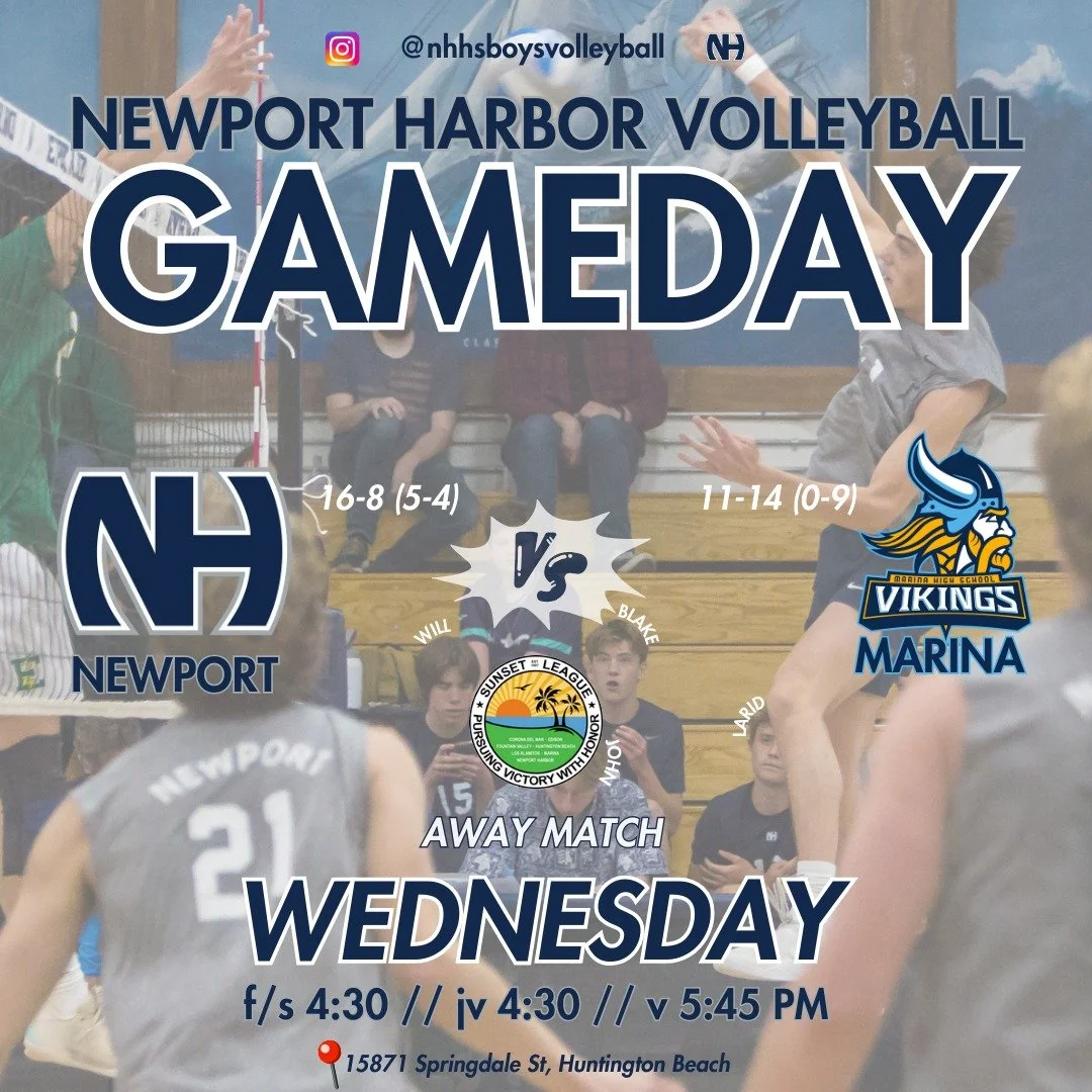 🌞 It's Spring Break! No break here&mdash;the boys are in action Wednesday night in Huntington Beach, taking on the Marina Vikings.