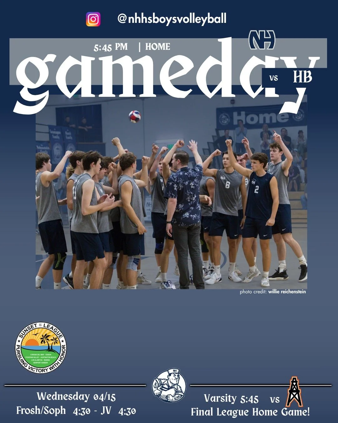 🚨 FINAL HOME GAME! 🚨 - Sailors vs. 1st-Place HB - This 𝗪𝗲𝗱𝗻𝗲𝘀𝗱𝗮𝘆 - We need the TarPit packed and loud for our last Sunset League home match! Come out, bring the hype, and support the Sailors! Let&rsquo;s go! ⚓️⤵️
