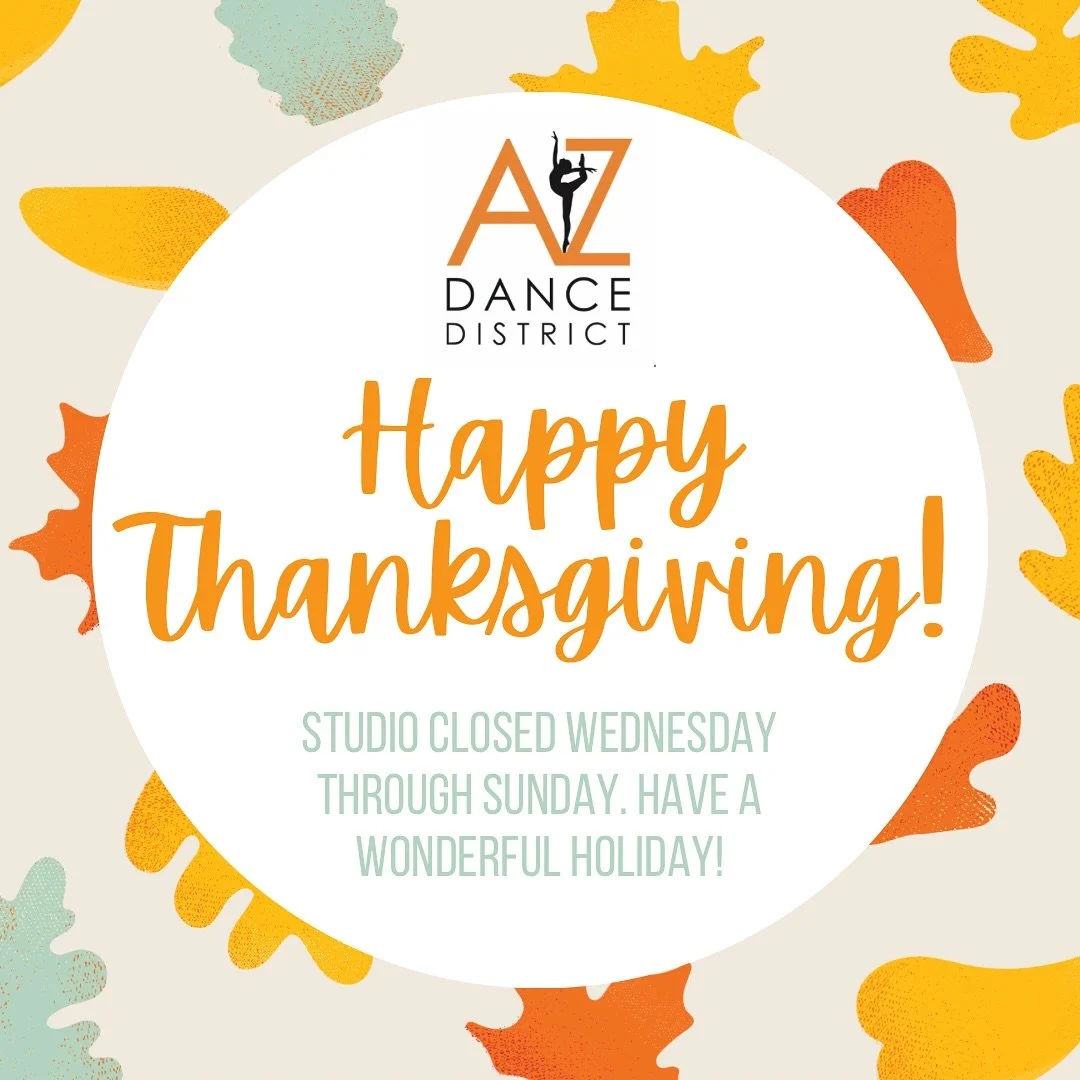 🧡 Happy Thanksgiving, AZDD Family! 🩵

As we head into the holiday week, we want to share how thankful we are for each of you - our incredible families, dedicated students, inspiring teachers, and the beautiful community we&rsquo;ve built through ou
