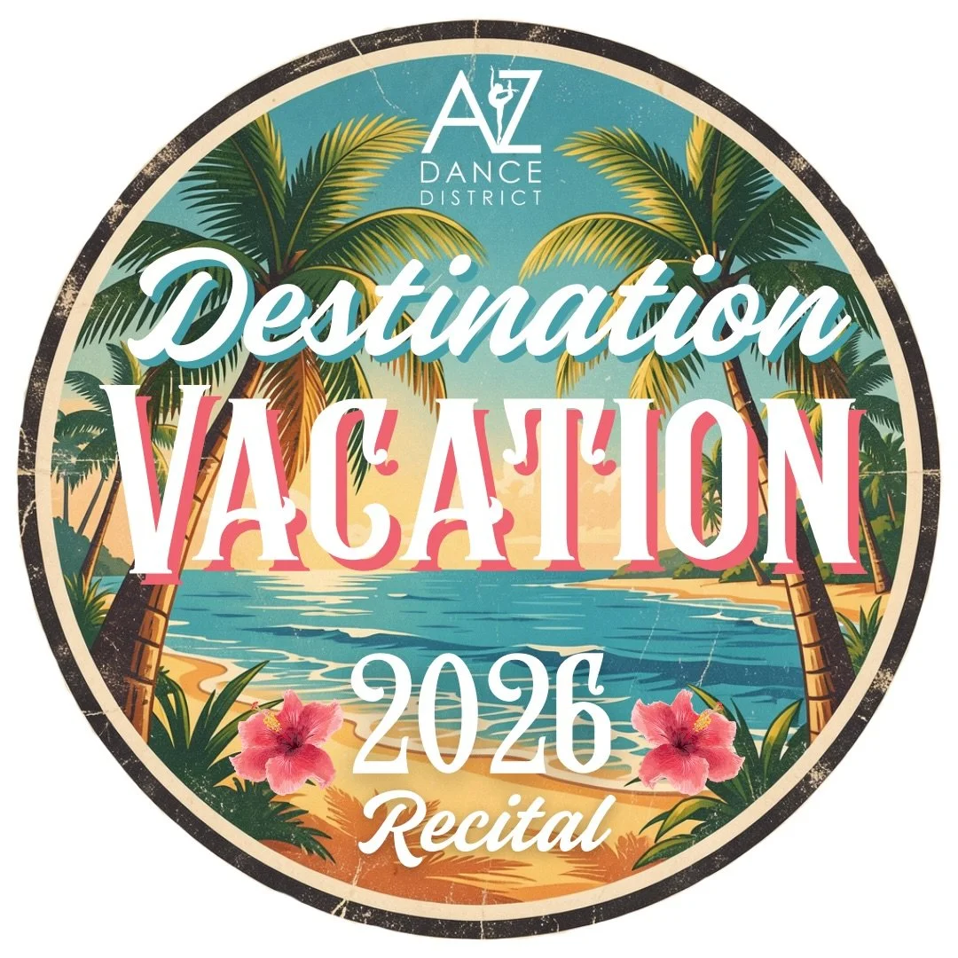 Pack your bags, dancers! 🌍✈️💃

Our recital is officially taking off, and this year&rsquo;s theme is Destination: Vacation! Get ready to jet&eacute;-set around the world as we travel from place to place through dance. From passport stamps to spotlig