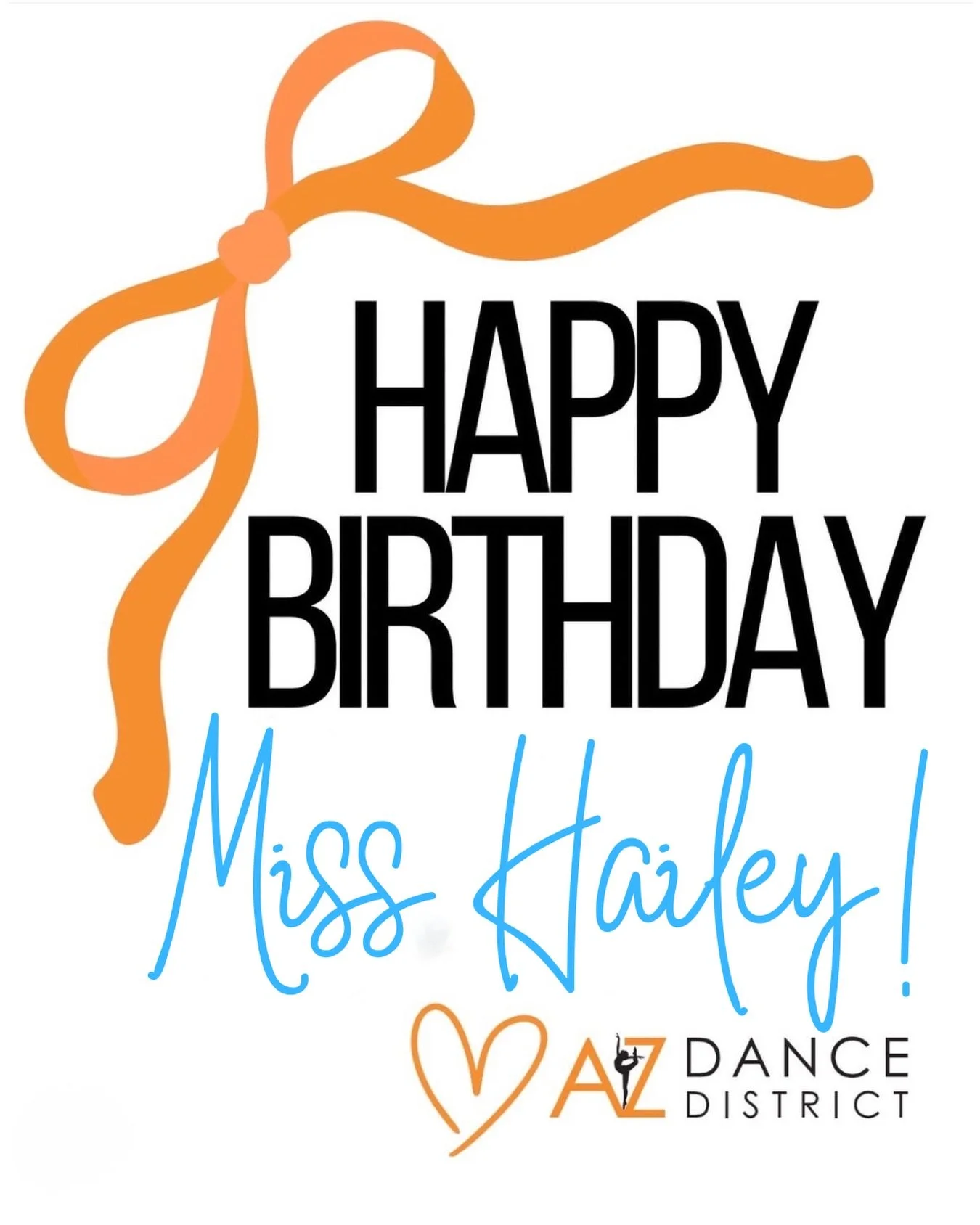 Happy Birthday, Miss Hailey!💖

We can&rsquo;t thank you enough for all that you do! Your passion and dedication is evident to all. You teach with a true love for not just dance, but the dancers themselves, and you make a genuine difference!

You put