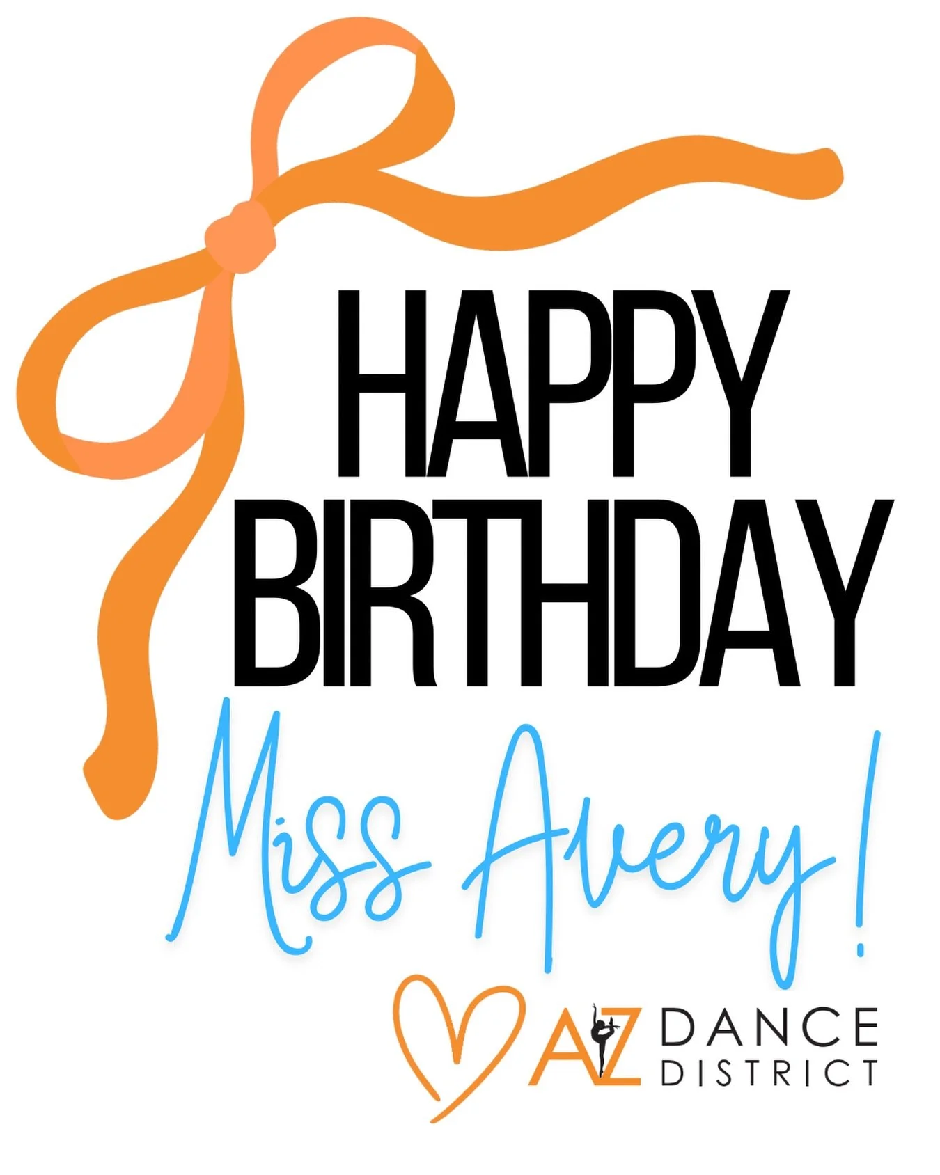 Happy Birthday, Miss Avery!!! 🥳💗🧡

From the moment you joined us this season, you&rsquo;ve brought so much love, passion, and dedication into our studio. Your creativity shines in every piece of choreography, and the way you connect with your danc