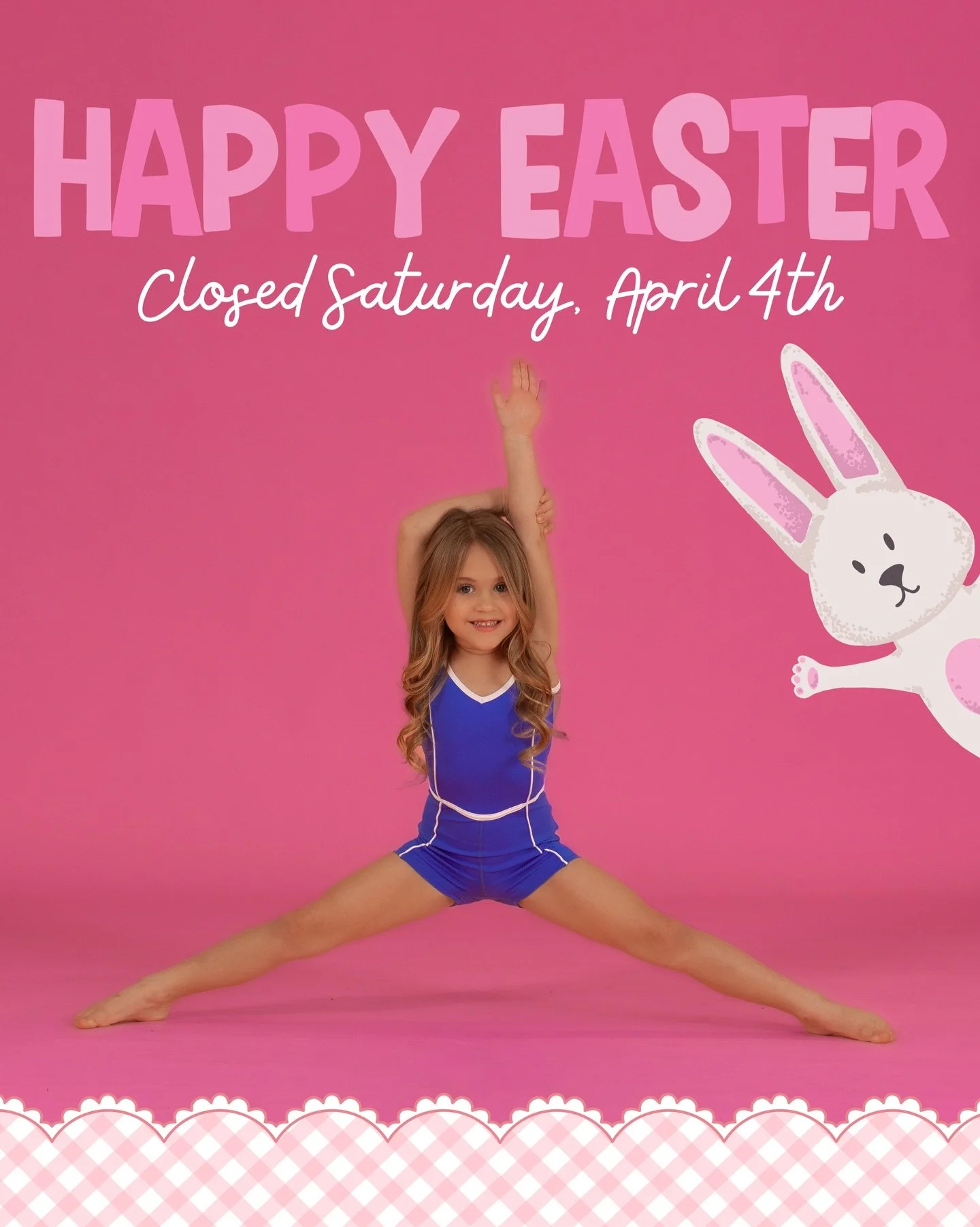 Hoppy Easter, everybunny ! 🐰🌸

Just a reminder that the studio will be closed tomorrow - no classes or rehearsals. Enjoy the day with your loved ones, soak up the sunshine, and we&rsquo;ll see you back in the studio soon! 🩵🧡