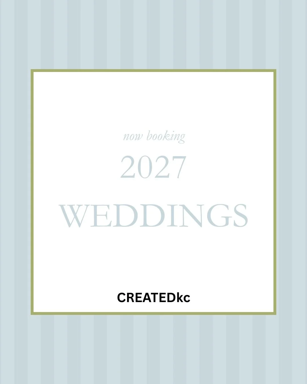 From the first details to the final touches on your big day, CREATEDkc is here to bring your vision to life with intention and care. 

Click the link in our bio to inquire and secure your 2027 wedding date! 🥂🤍