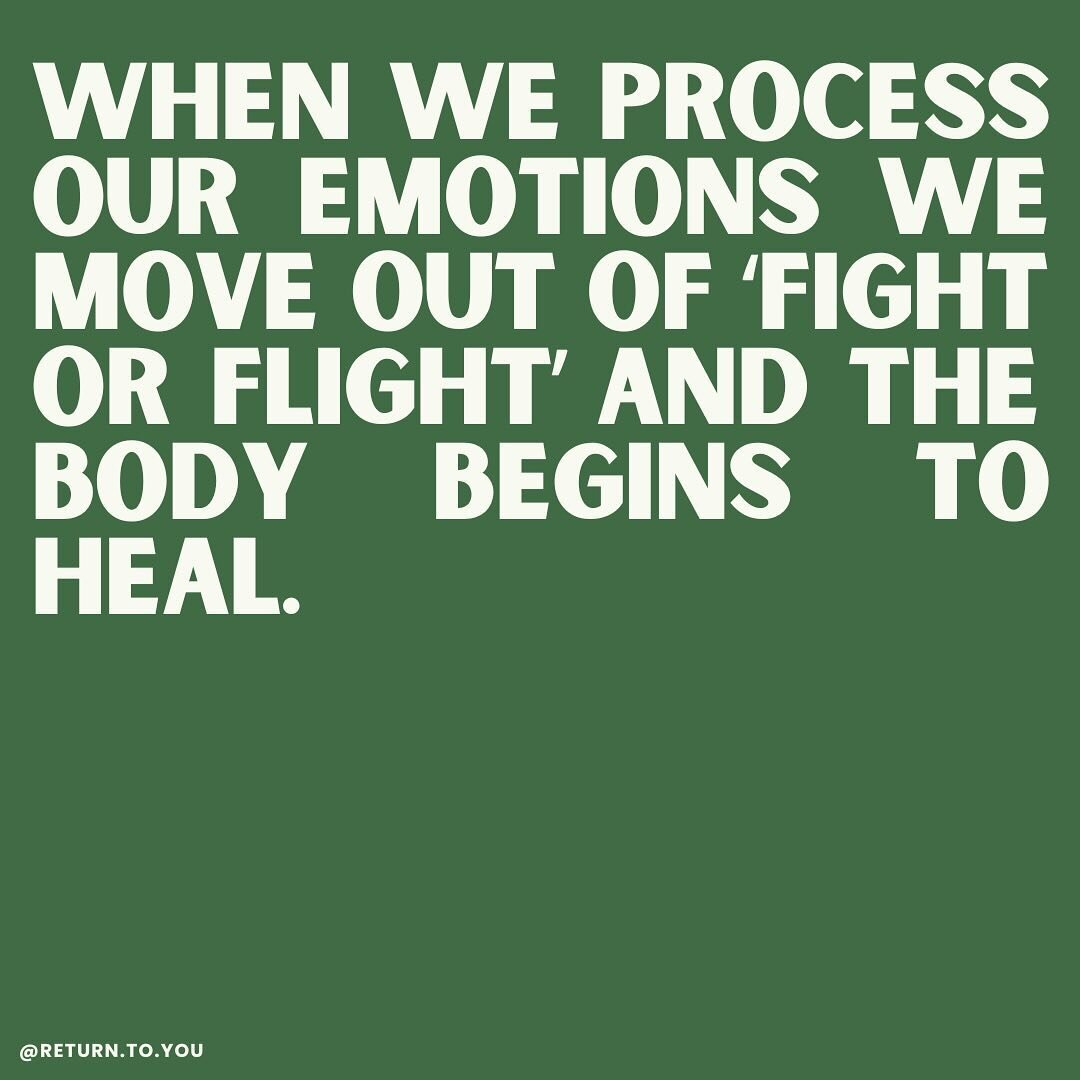 We get stuck in fight or flight mode when we are stuck in our triggers and have not processed these emotions.

During our sessions together we are directing our attention inwards which signals to our nervous system that we are not in danger. This not