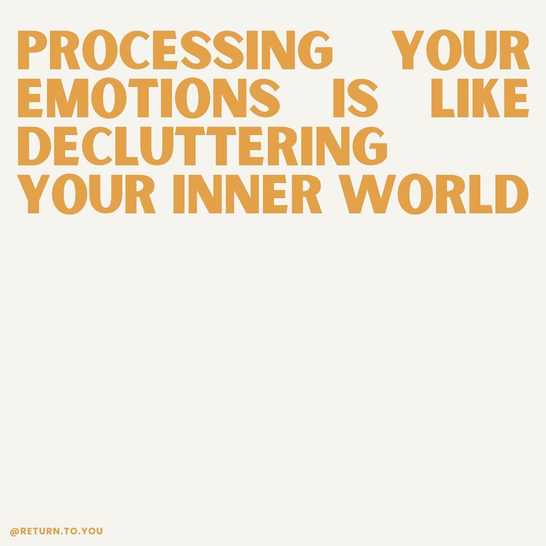 Processing your emotions is like decluttering your internal world; you feel lighter, things become clearer, you free up space for new things to enter your life 🧡

&bull;
&bull;
&bull;
&bull;
&bull;
&bull;
&bull;
#emotionalprocessing #letgo #letgooft