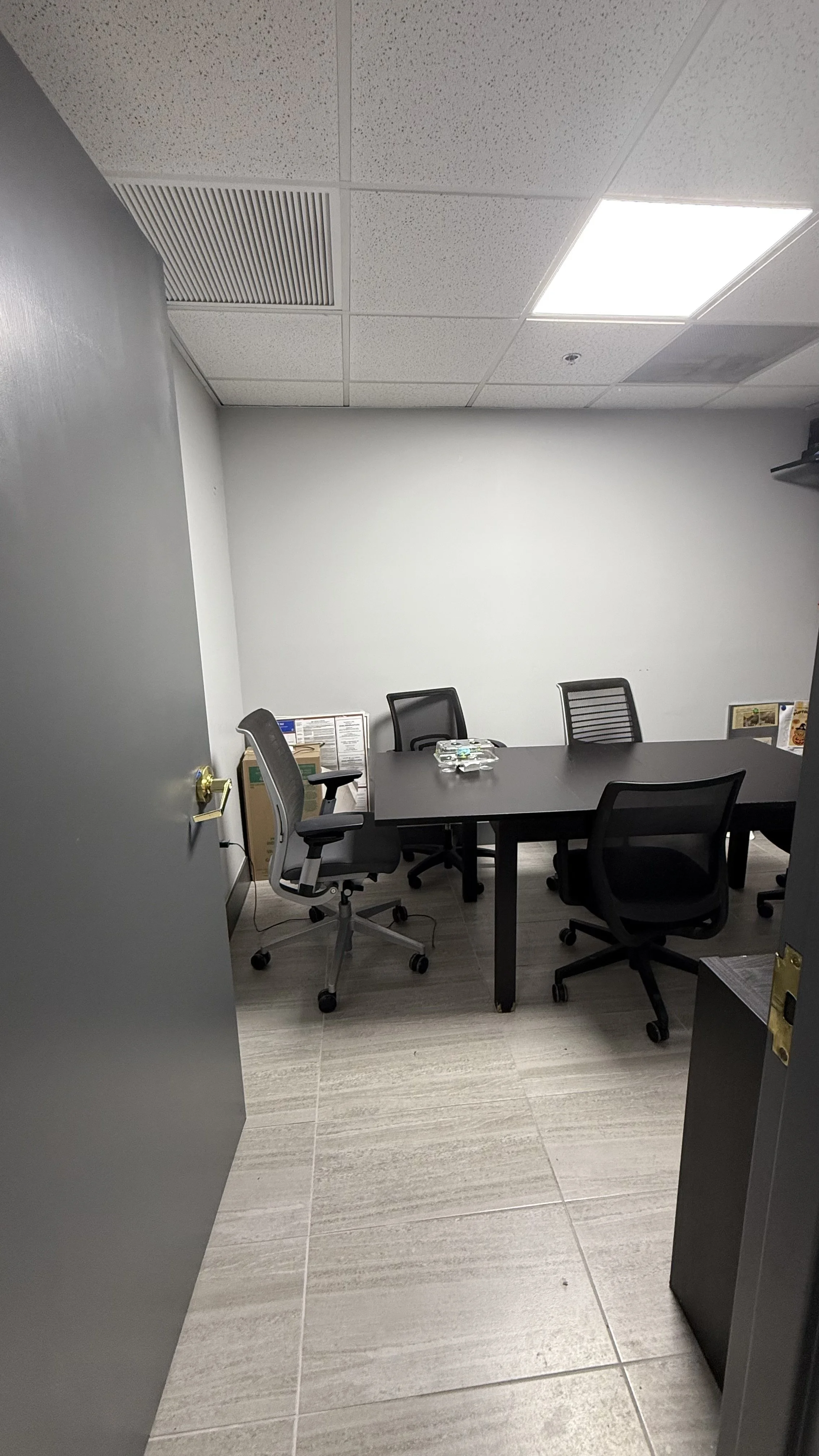 New flooring, baseboards, light panels, and paint in Miami Lakes Athletic Club