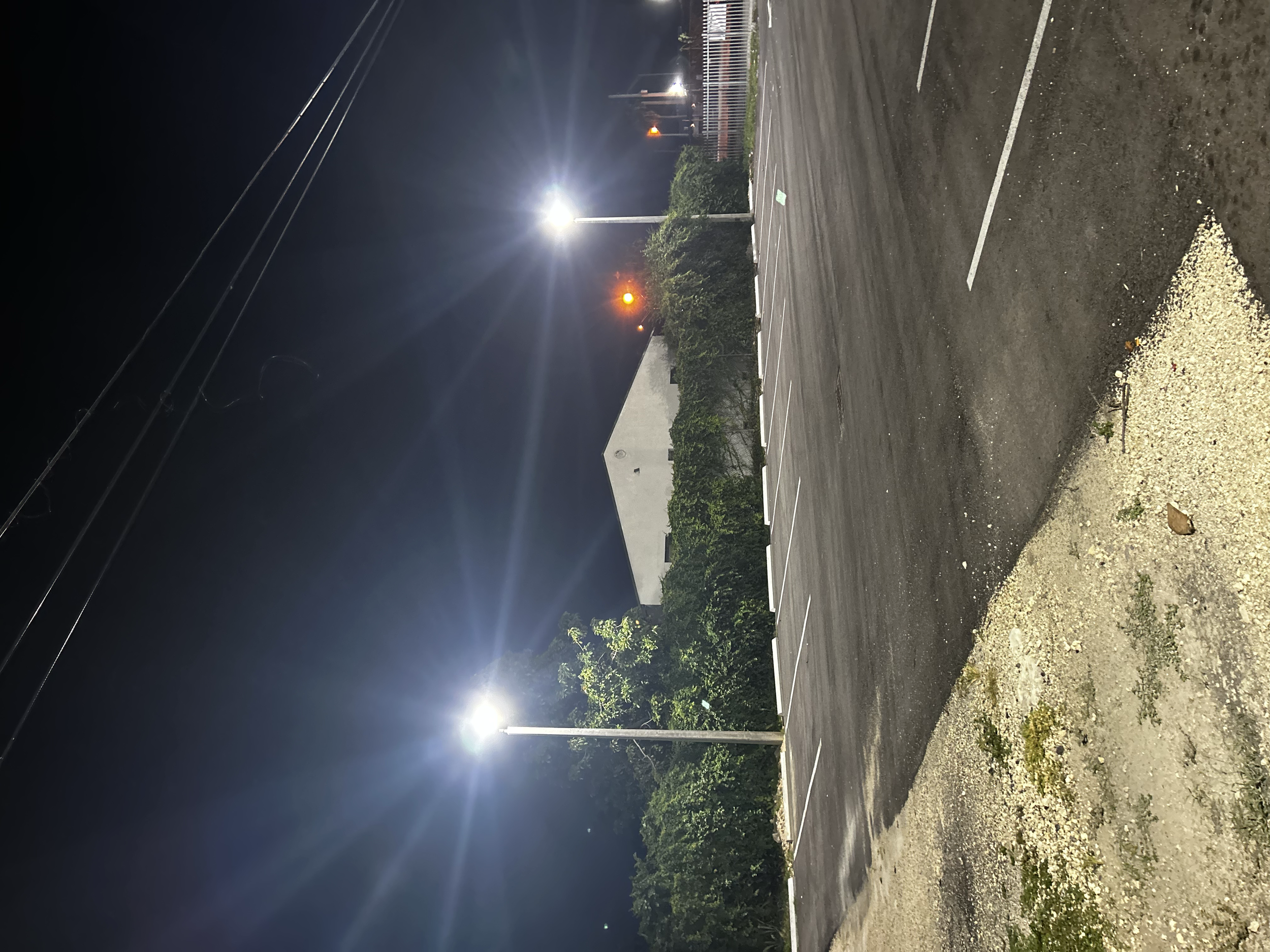 Parking lot lights + posts installation in Miami