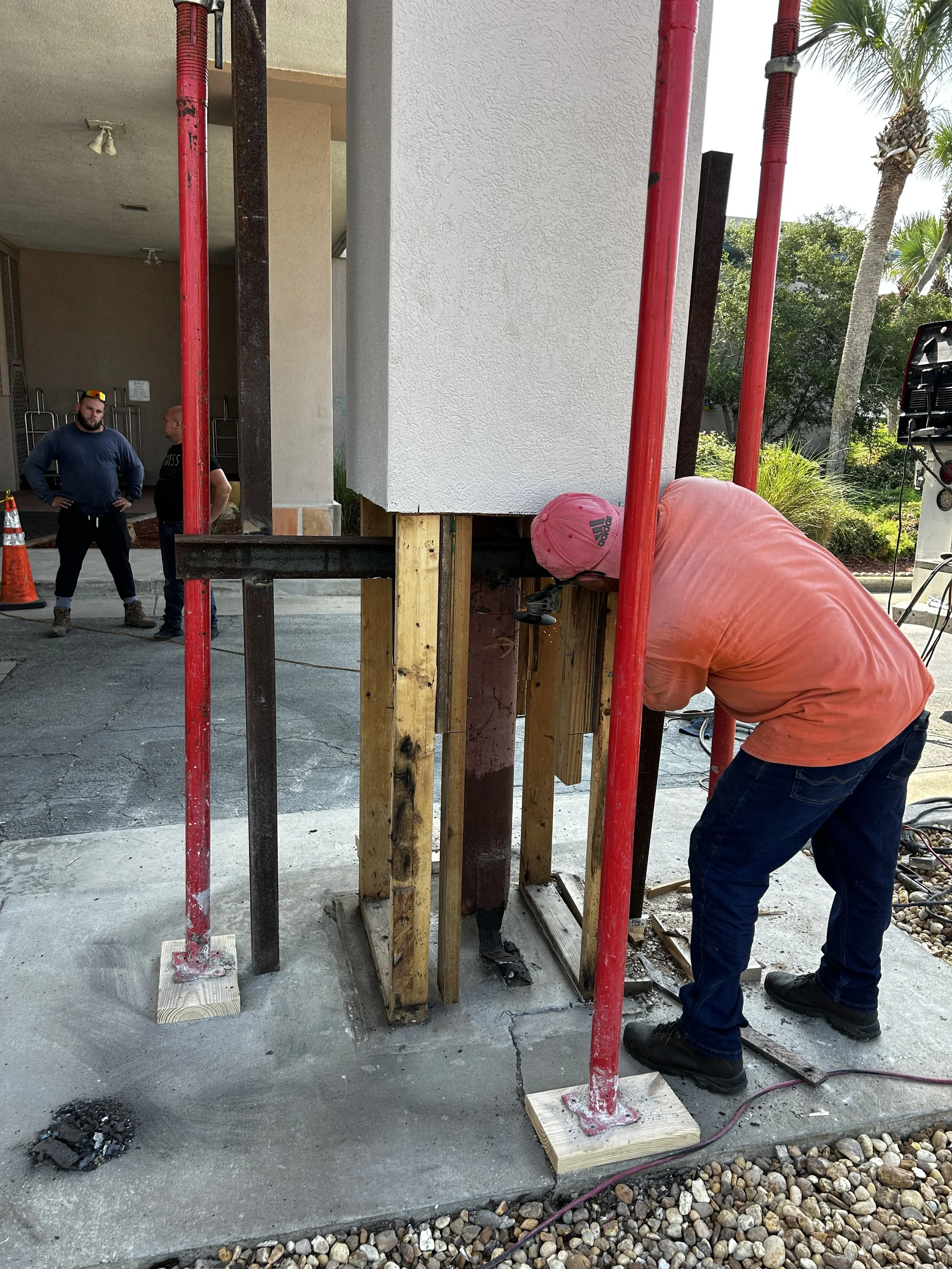 Structural repairs at The Beach Club in St Augustine for Milestone Report