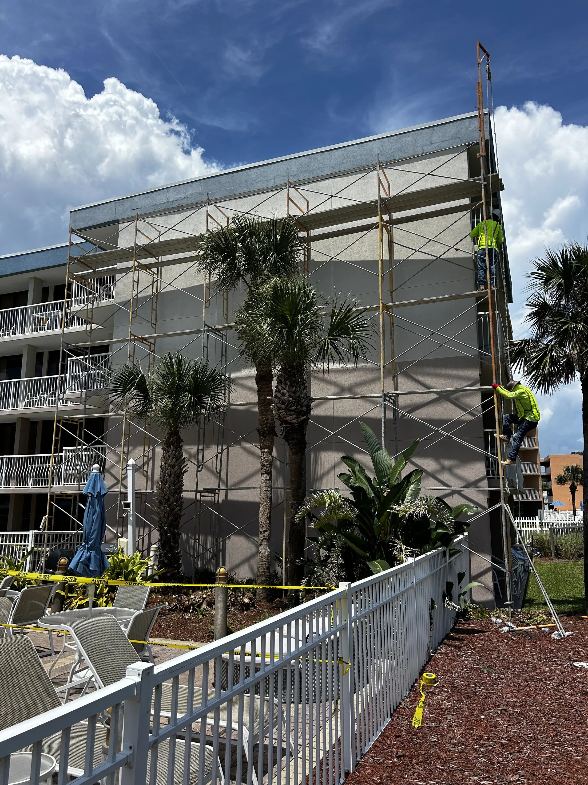 Structural repairs at The Beach Club in St Augustine for Milestone Report