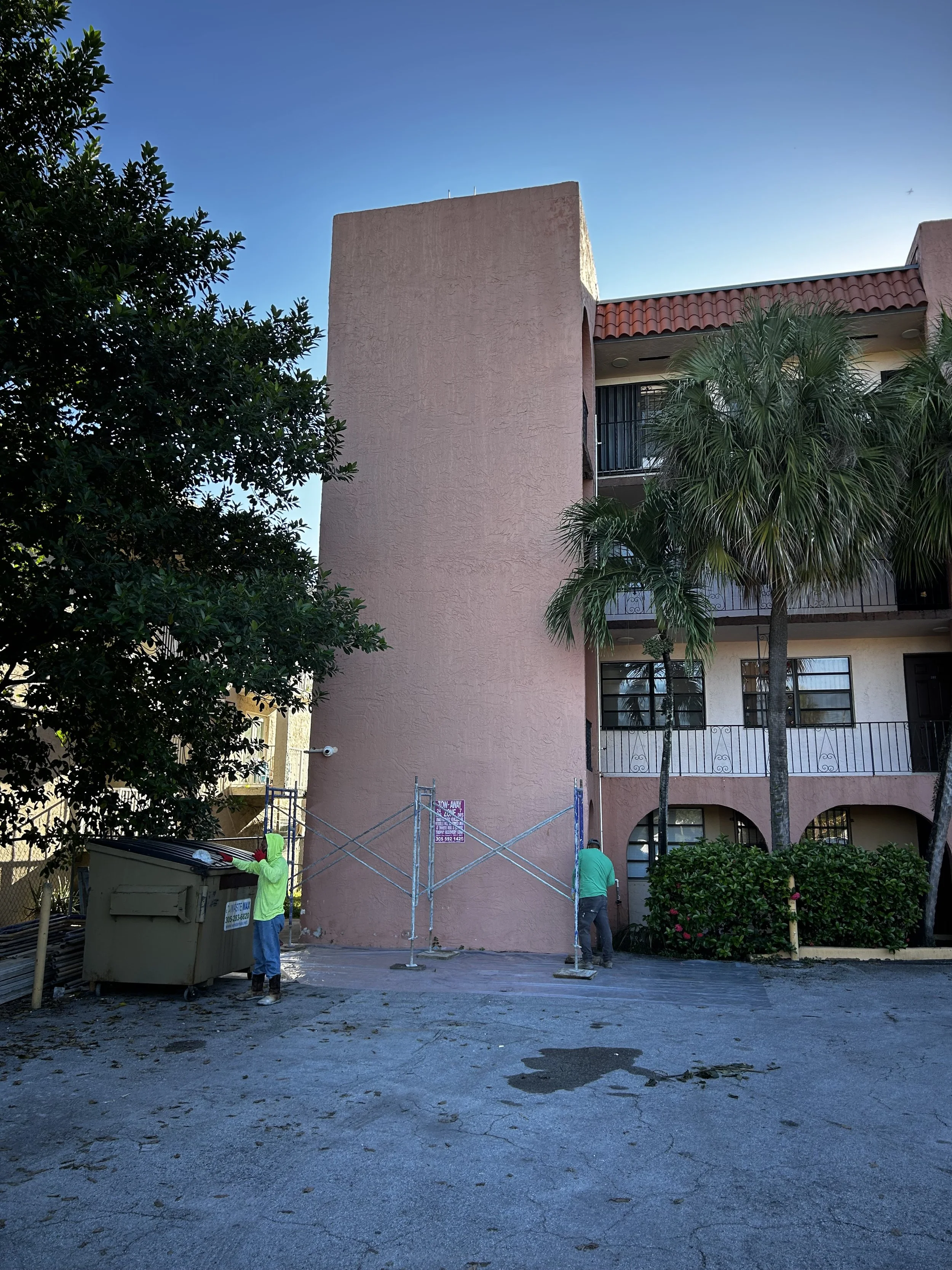 Structural repairs for 40-Year Recertification in Hialeah