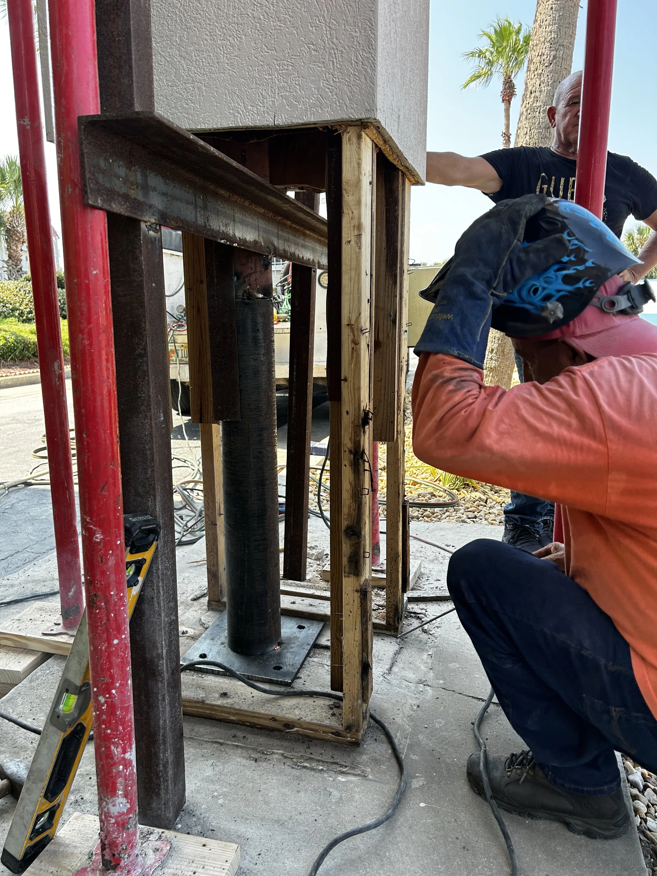 Structural repairs at The Beach Club in St Augustine for Milestone Report
