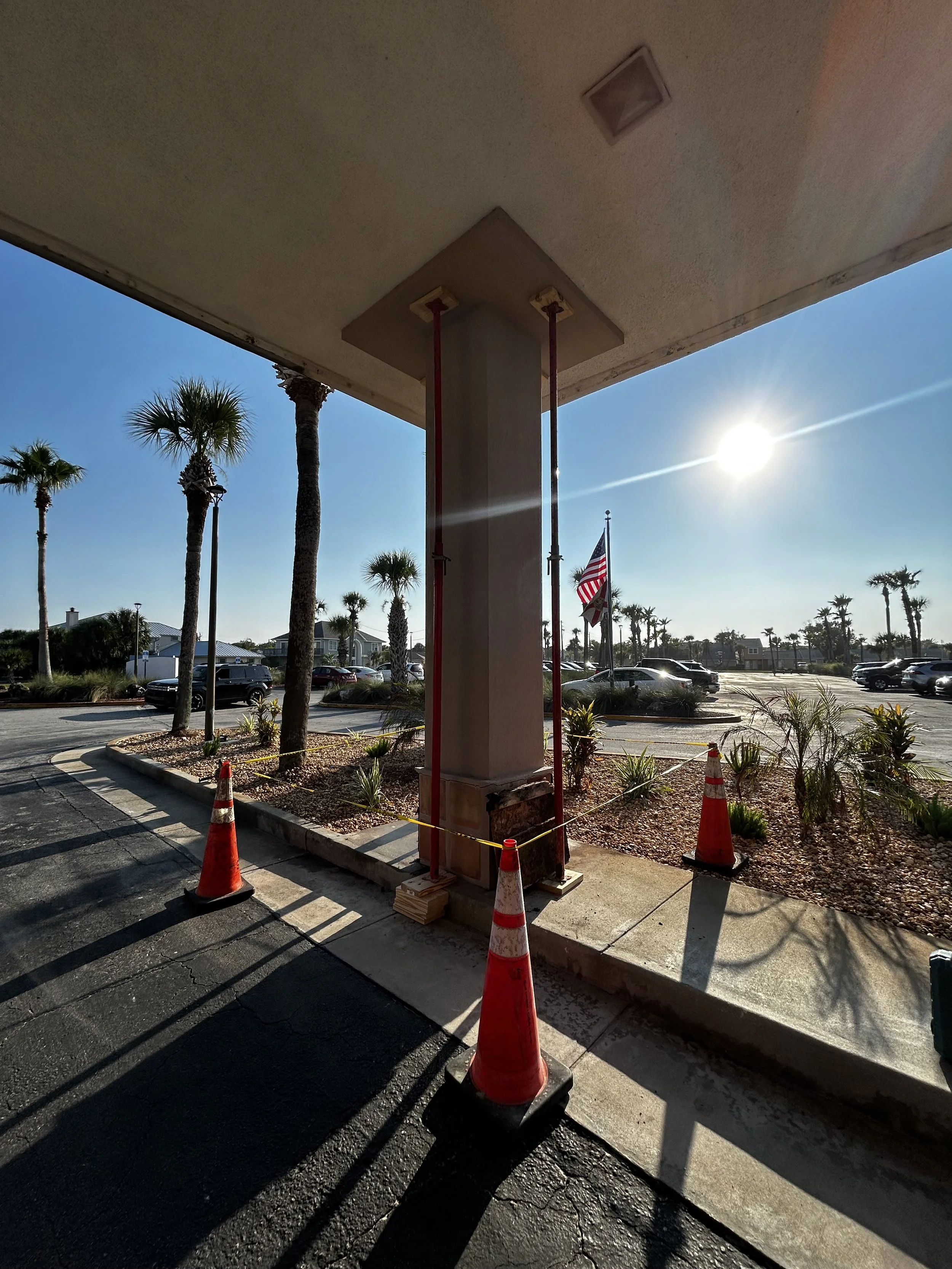 Structural repairs at The Beach Club in St Augustine for Milestone Report