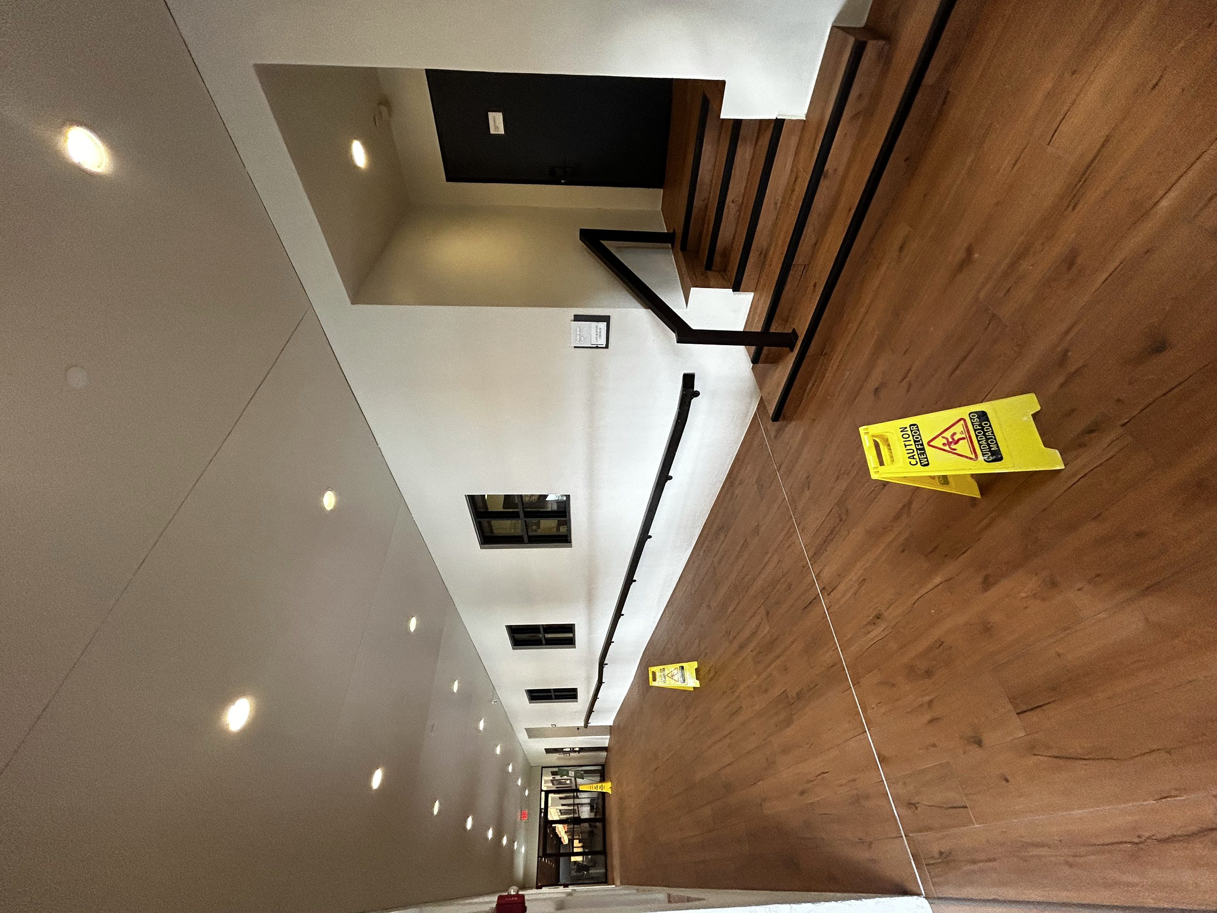 New porcelain tile installed + refurbished hand rails + full paint job at Miami Lakes Hotel