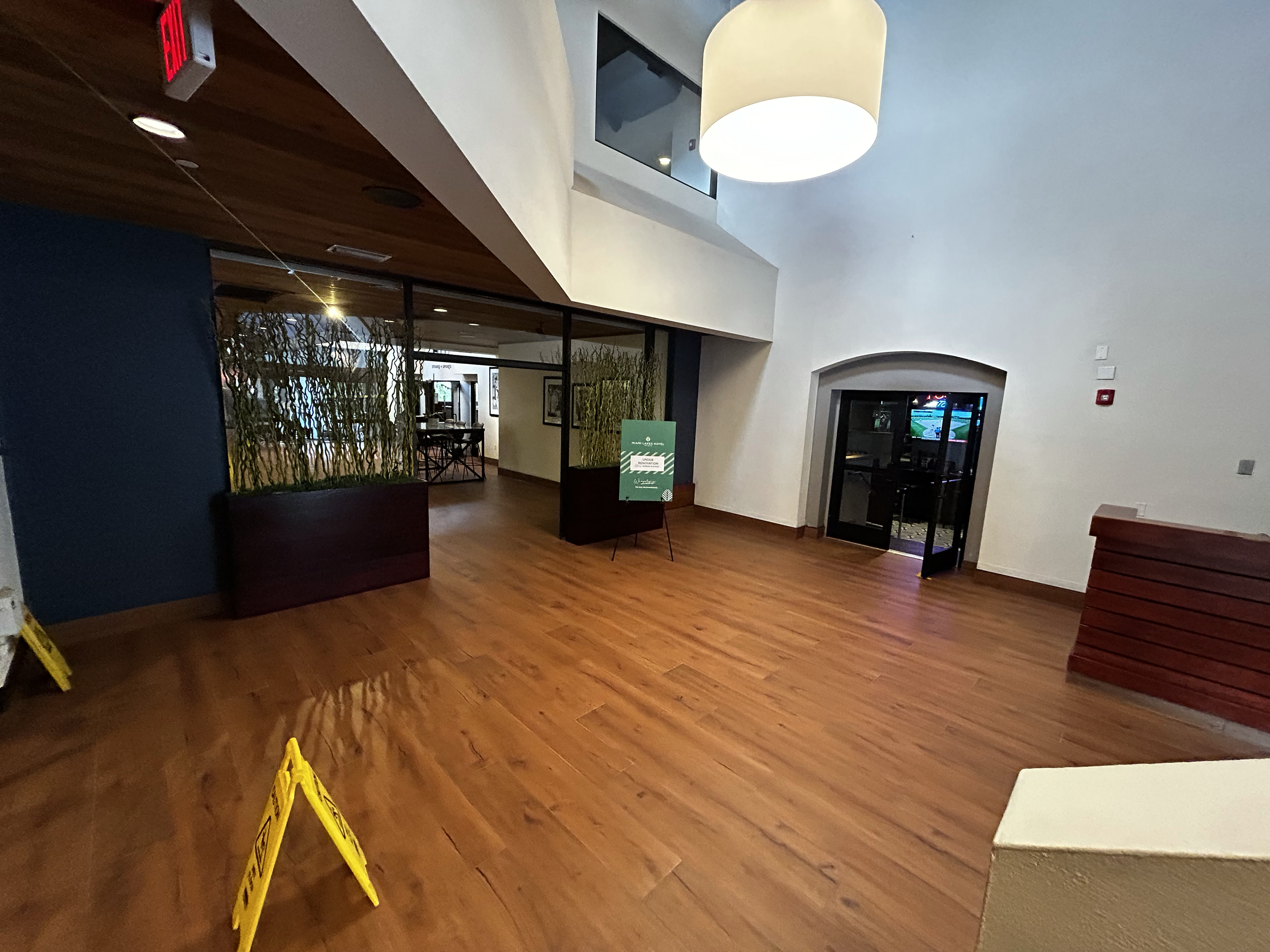 New porcelain tile installed in Miami Lakes Hotel