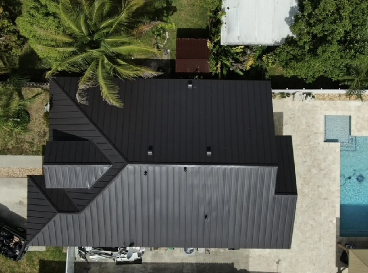 New metal roof installed
