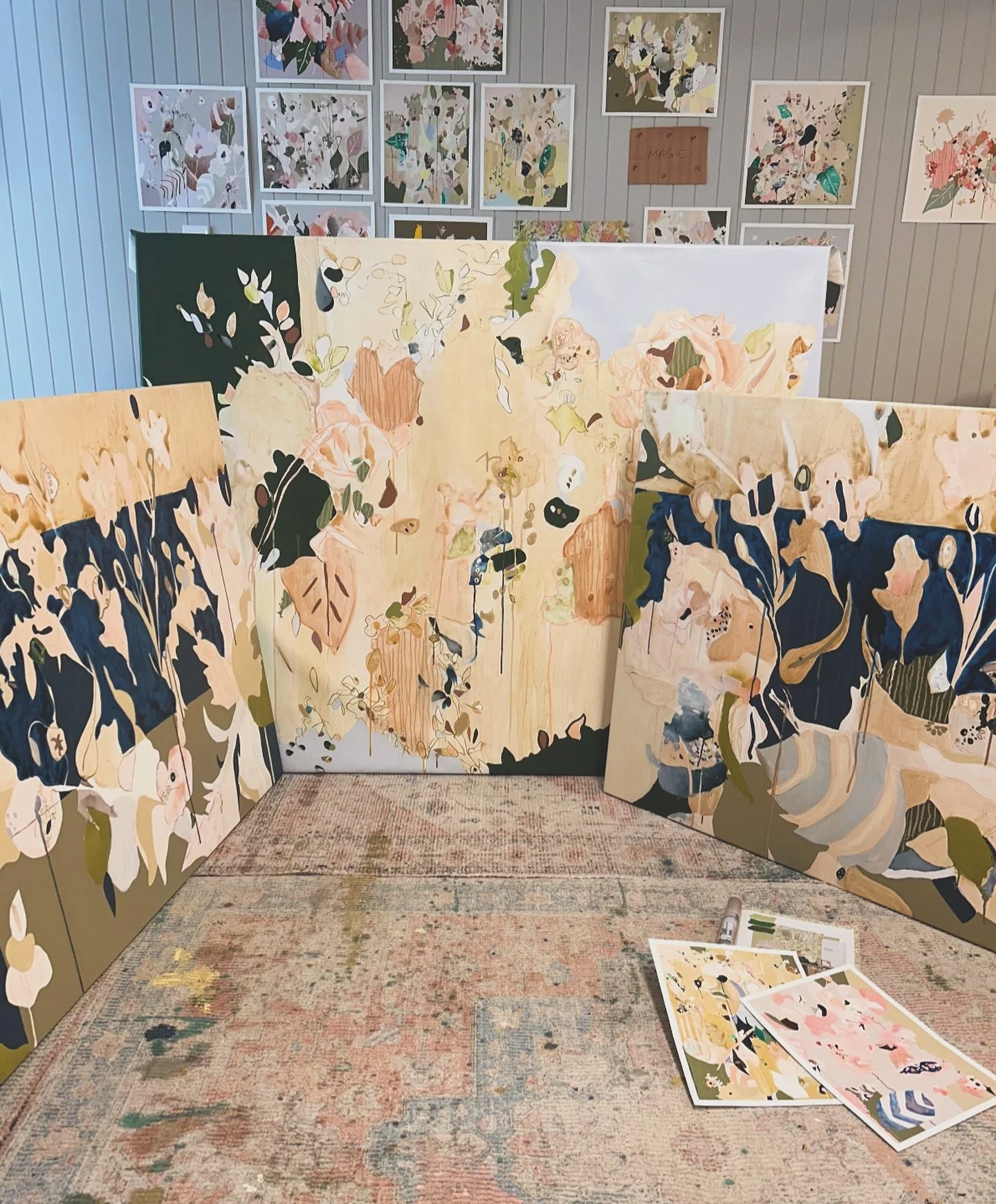 Love my cool studio on a hot Brissie day&hellip; the downstairs part of our house is cut into the ground which makes it cooler than upstairs&hellip; also makes it more likely to flood a little but hey you can&rsquo;t have everything 😋 It&rsquo;s all