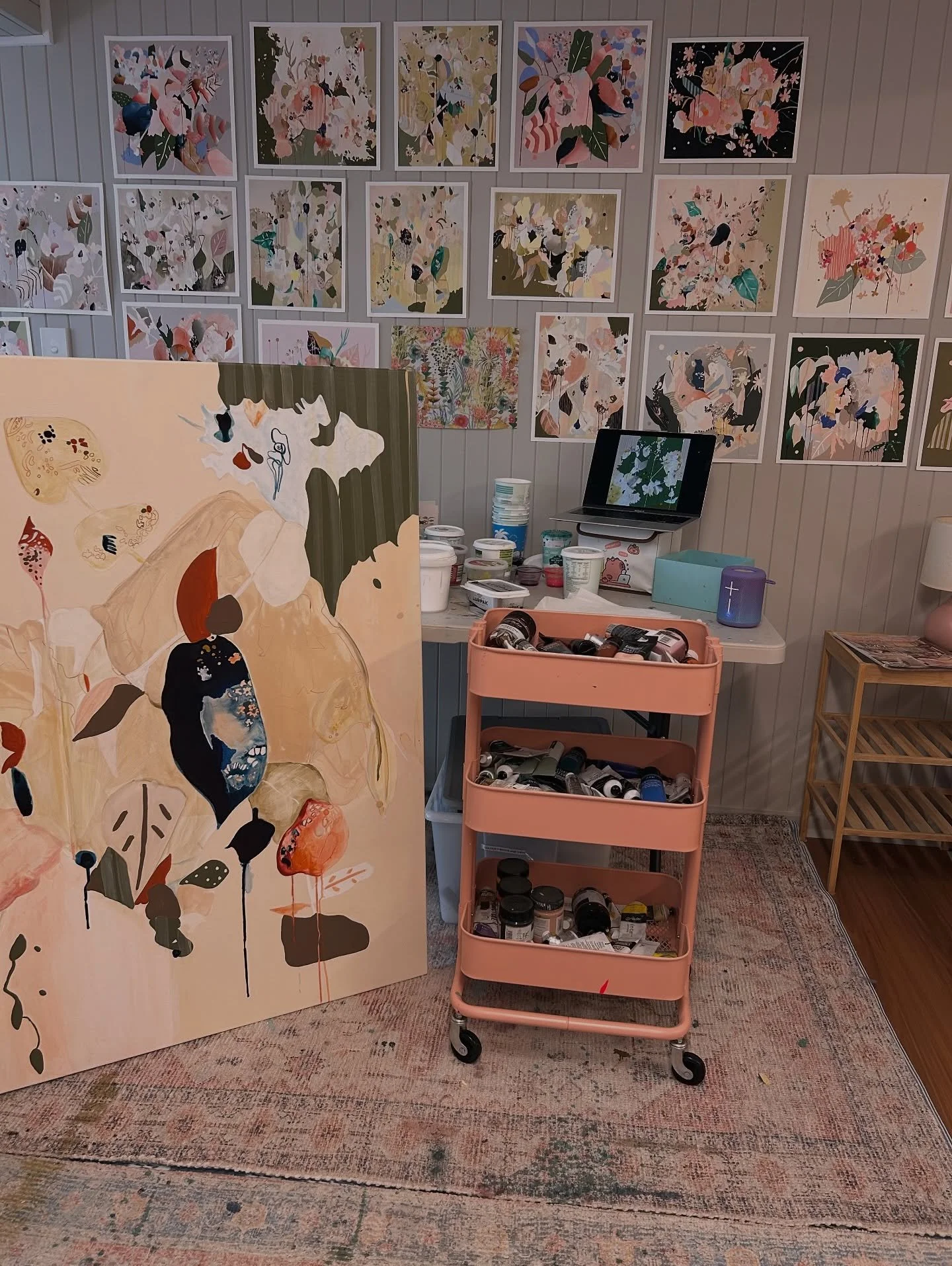 There&rsquo;s some poor kid running wheelbarrow loads of gravel up to our backyard&hellip;it&rsquo;s so steep another guy has to push him, makes me feel quite tired watching them from my studio. Crikey. Our little house will hopefully stop flooding (