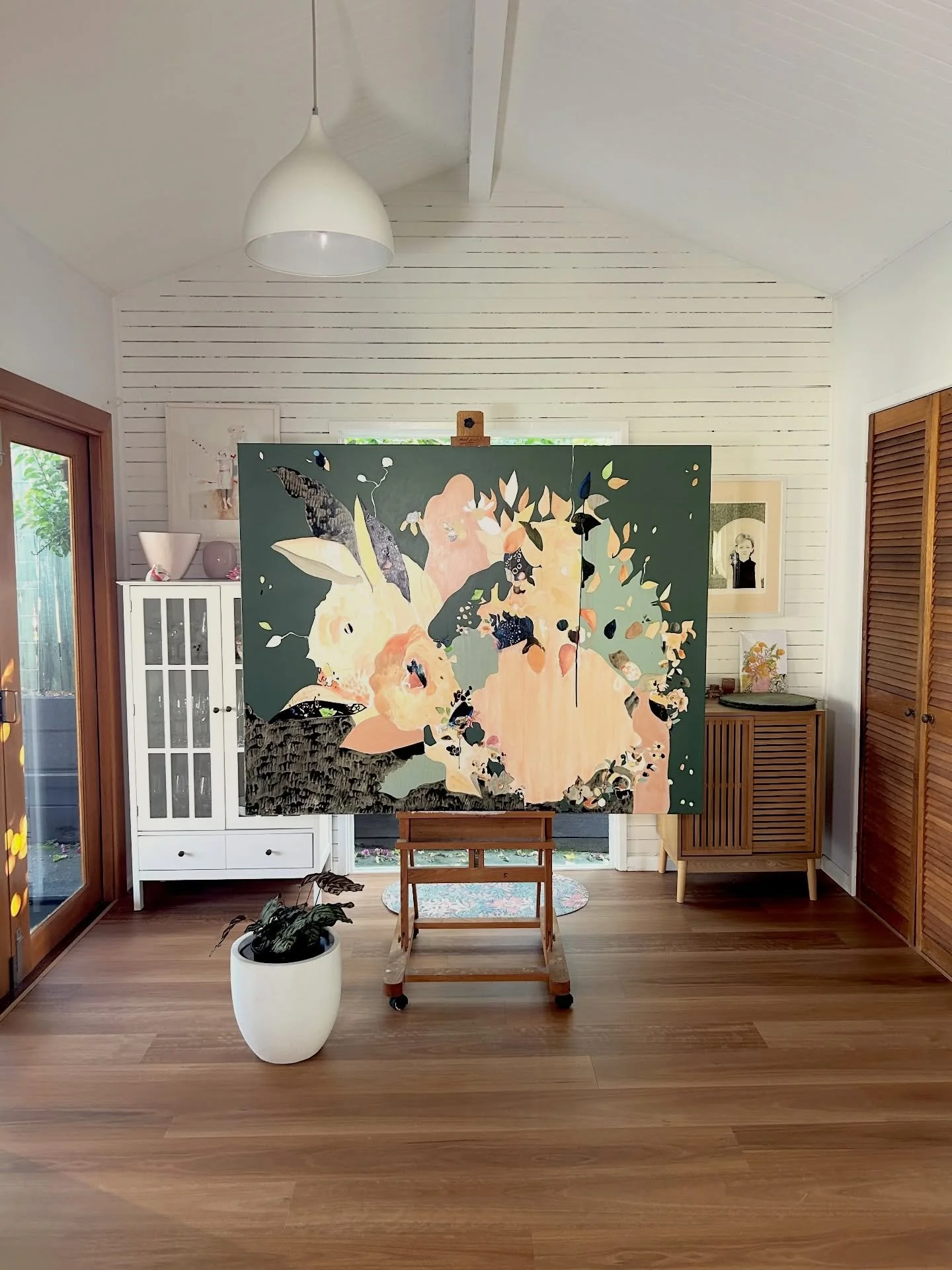 &lsquo;Morning Sky&rsquo;&hellip; I walk early in the mornings when the sun&rsquo;s just coming up and the trees are darkly silhouetted against the light&hellip; it&rsquo;s peaceful and I roll my shoulders and take deep breaths &amp; it&rsquo;s a lov