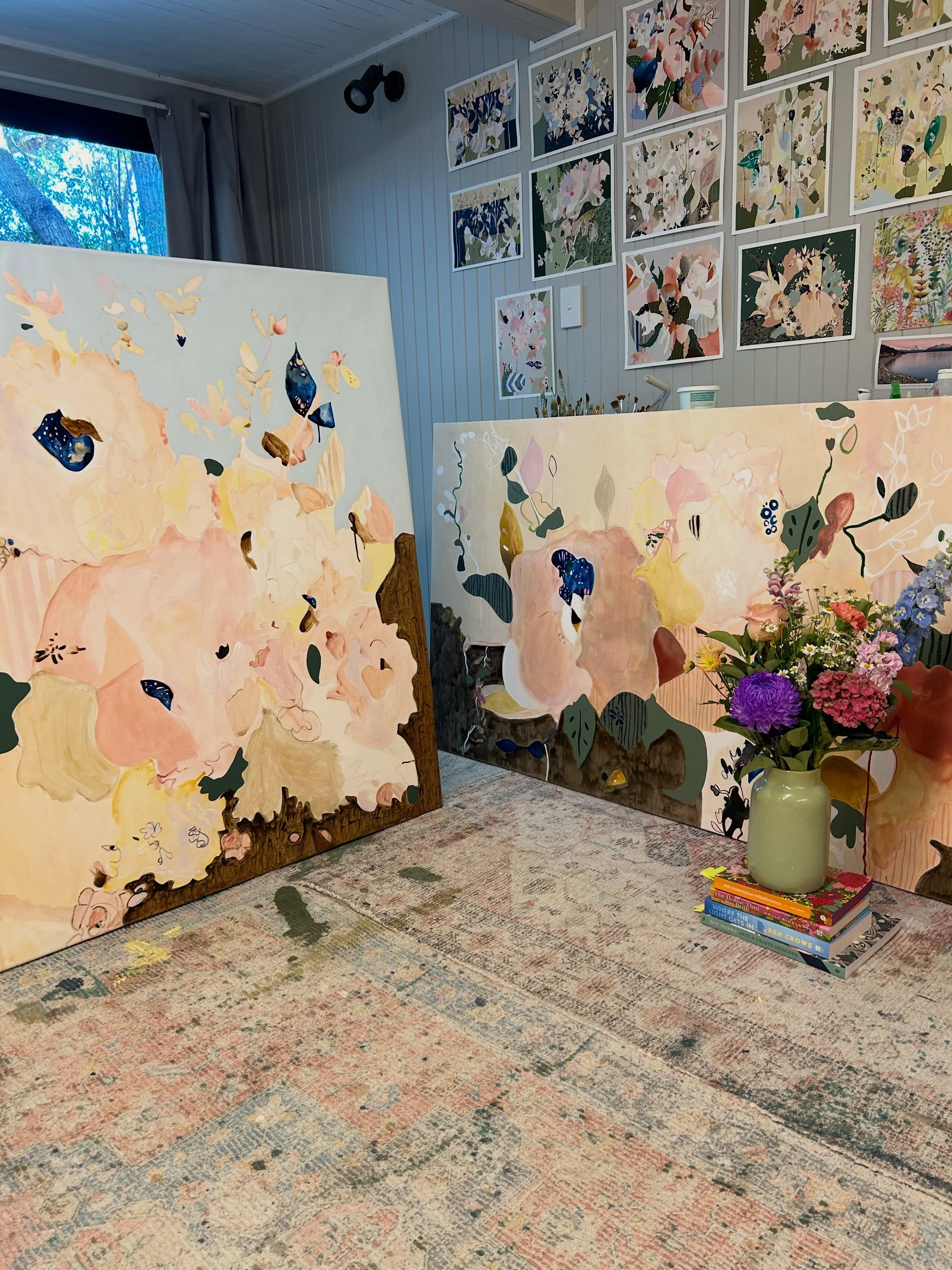 Studio Friday&hellip; soft warm pinks and browns 🤎

#bethkennedyart #botanicalart #happyfriday