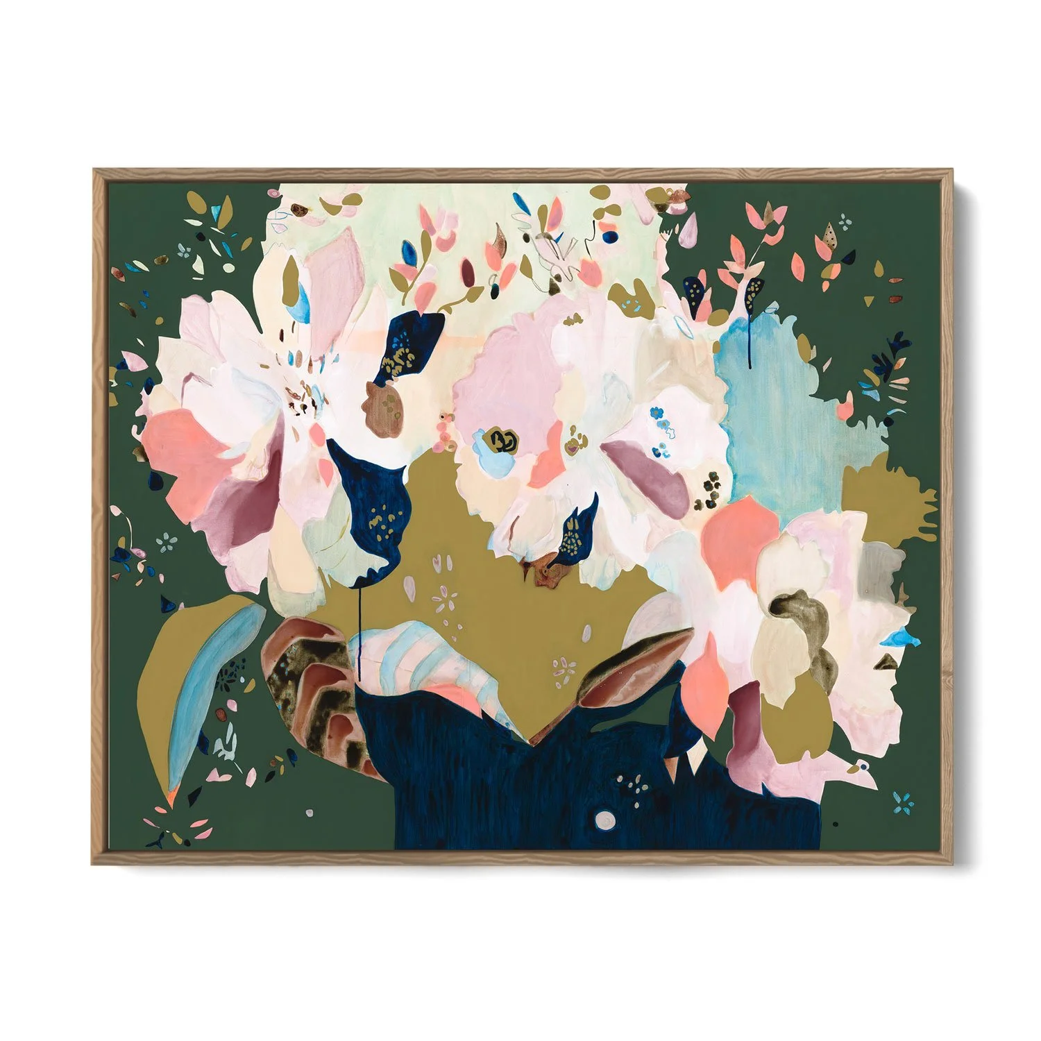 'Ivy Green'
Acrylic, ink, gouache and oil stick on canvas
SOLD
122 x 152cm
Oak frame 