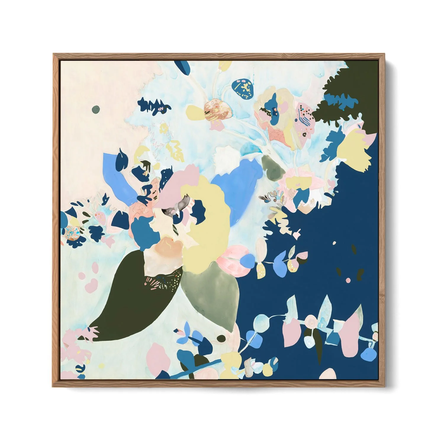 'Silver Green'
Acrylic, ink, gouache and oil stick on canvas
$3200
122 x 122cm
Oak frame 