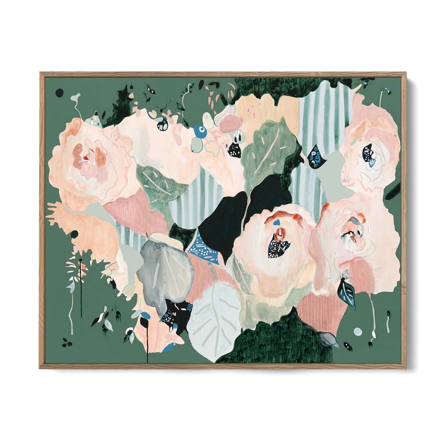 'Duskfall'
$3950
Acrylic, ink, gouache and oil stick on canvas 
122 x 152cm
Oak frame