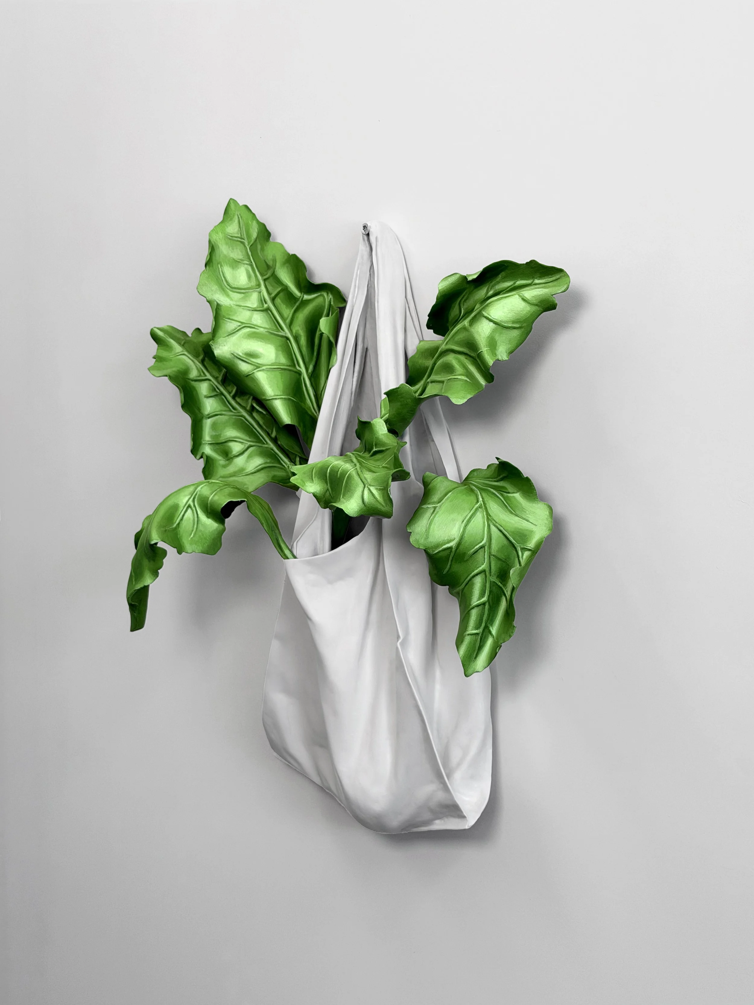 Rande im Sack: Kunstharz, Dispersion, Pigmente: 43 × 50 × 23cm: 2026