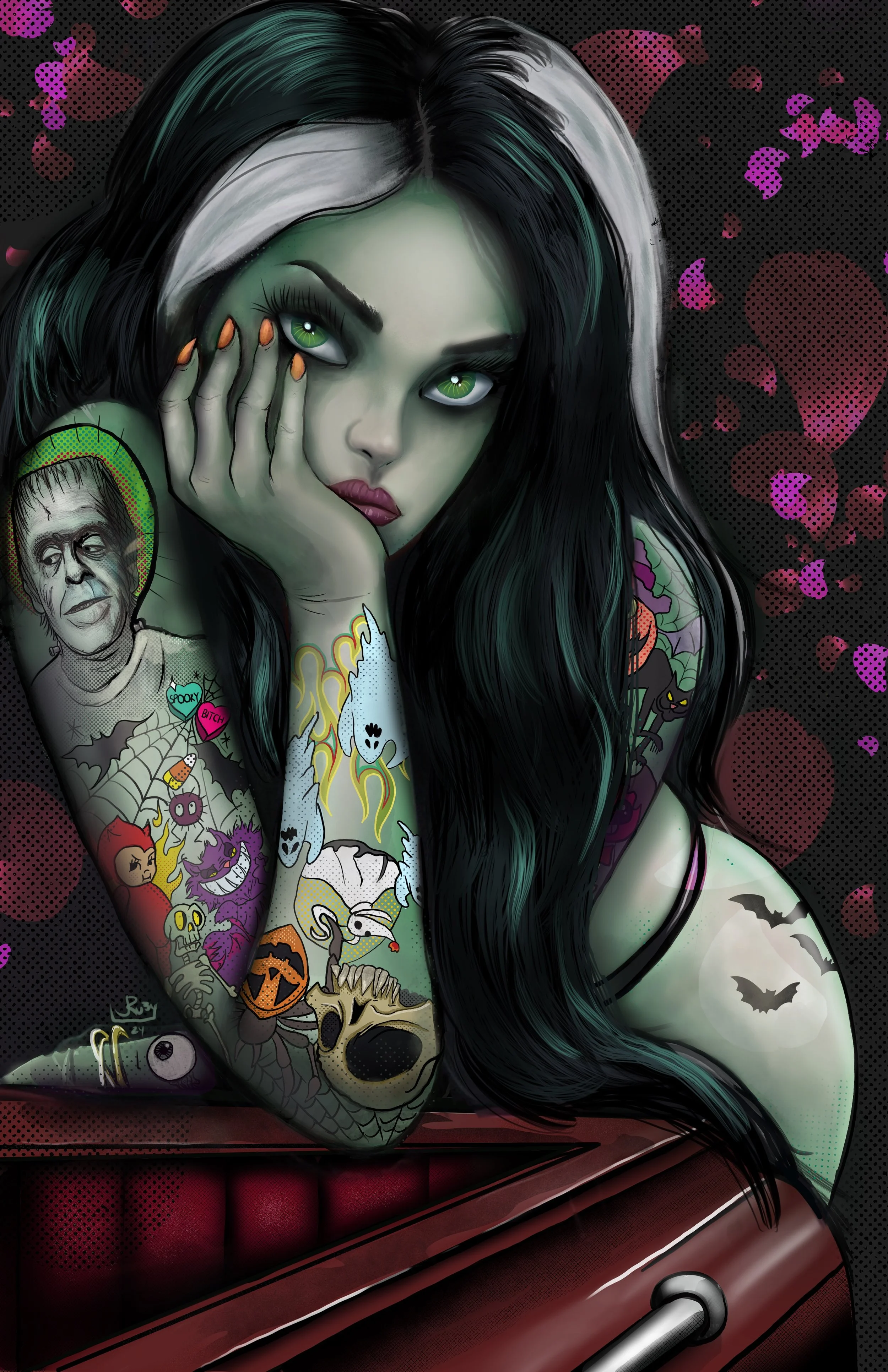 Lily Munster Sticker