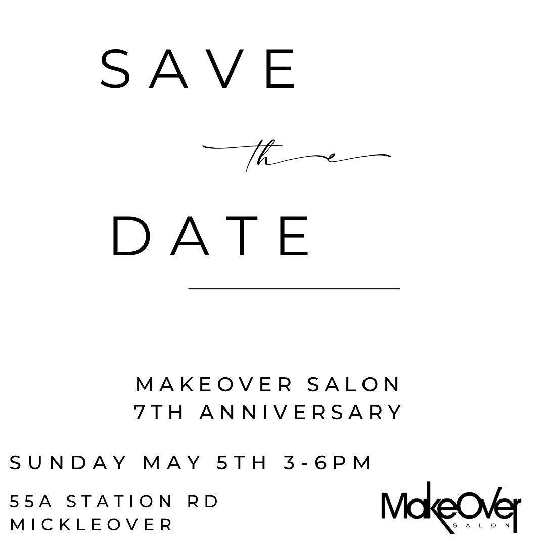 Join us to celebrate 🍾 

Wow, how time fly&rsquo;s when you feel good and look great!

7 years in Mickleover and we could not have done it without you our incredible clients. 

We are celebrating on  5.5.2024 3-6pm @the salon and would love for you 