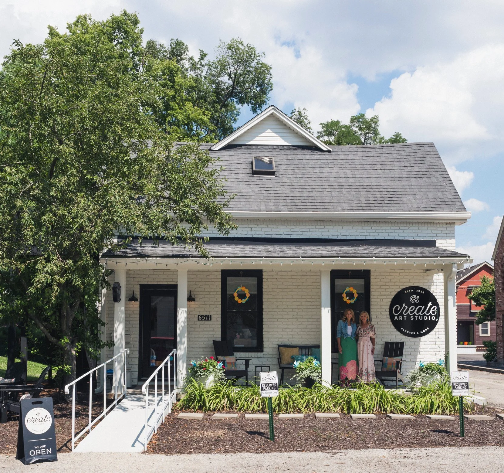 The exterior of Create Art Studio in Broad Ripple