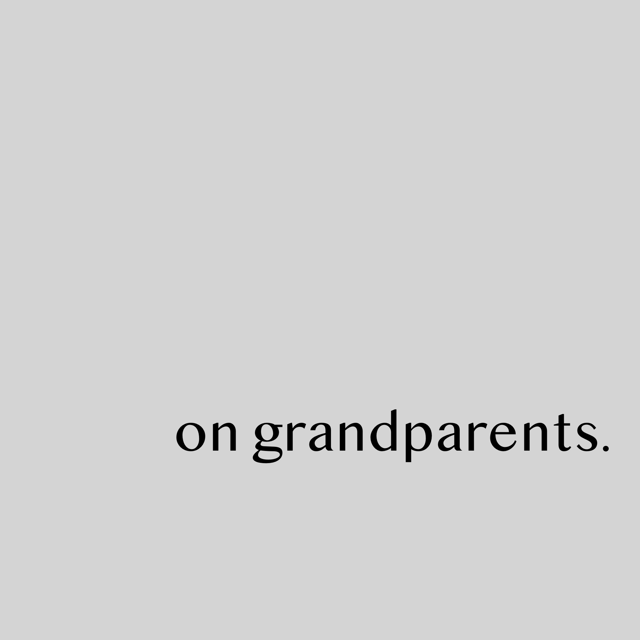 on grandparents.