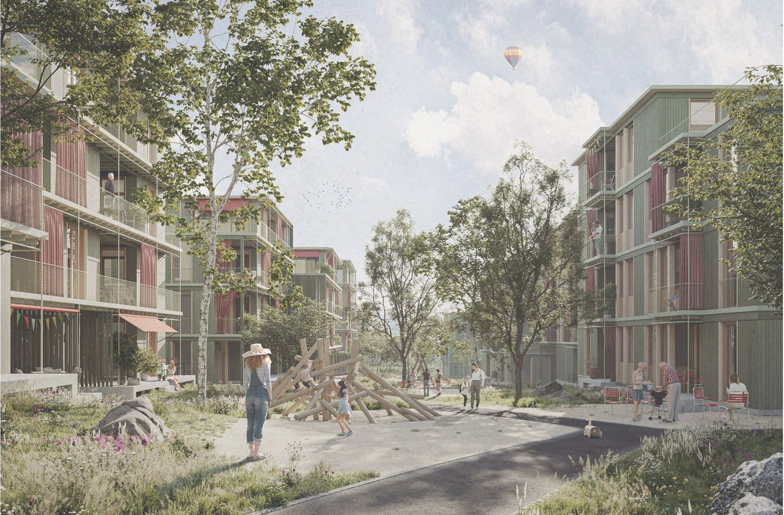Siegerprojekt Projektstudie (© ro.ma roeoesli & maeder gmbh mit freiraumarchitektur gmbh)