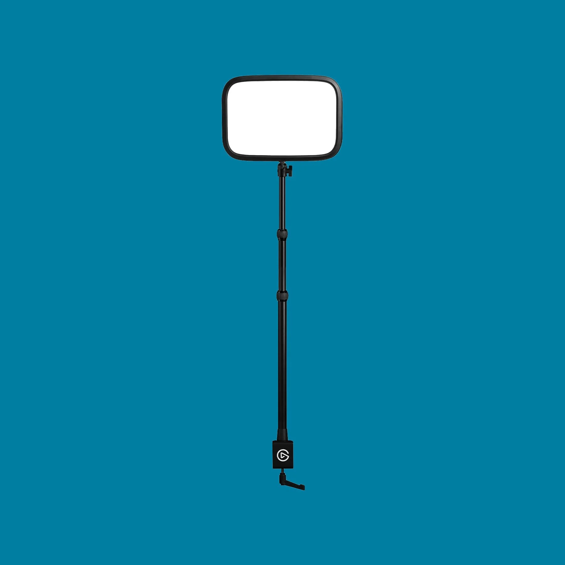 Elgato Key Light on a desk mount pole